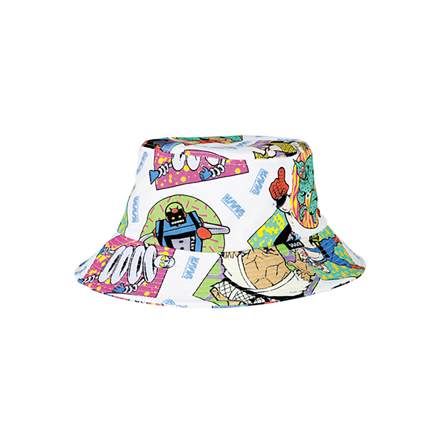 MLE KINNIKUMAN シリーズ KINNIKUMAN BUCKET HAT WHITE/BLACK