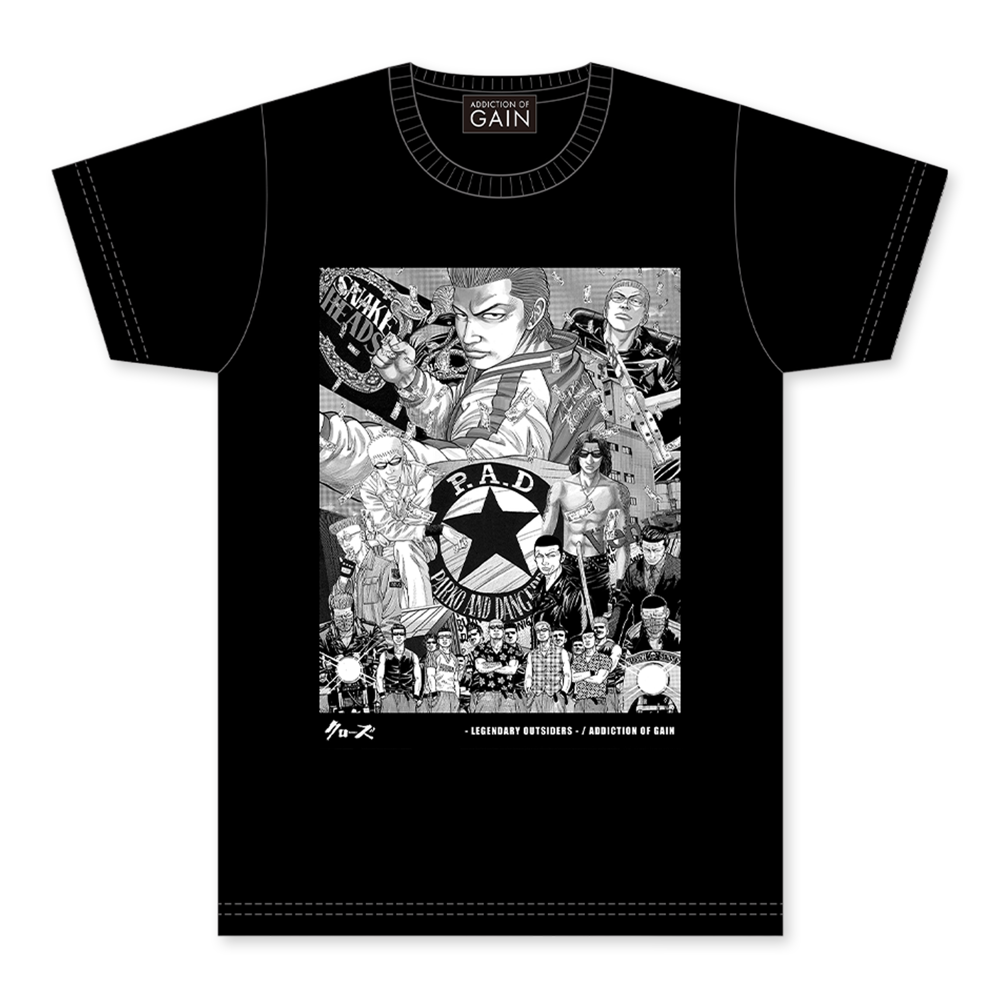 『CROWS - Legendary Outsiders - 』 パルコアンドデンジャラーズ ver. Tシャツ_0