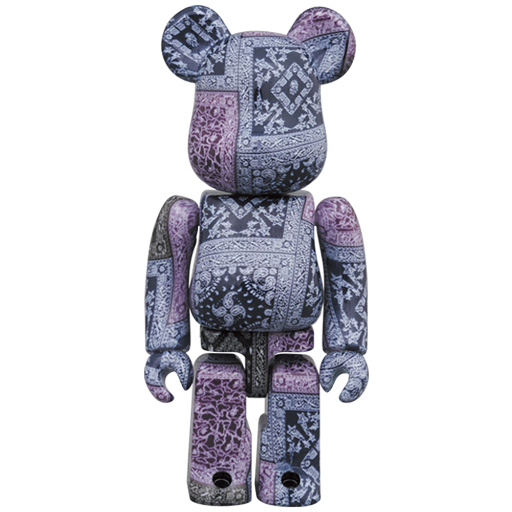 BE@RBRICK BAPE(R) BLACK BANDANA 100％ & 400％_1