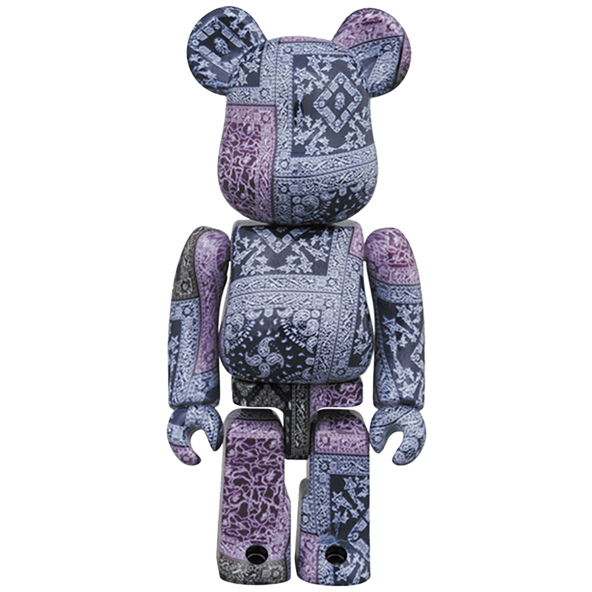 BE@RBRICK BAPE(R) BLACK BANDANA 100％ & 400％