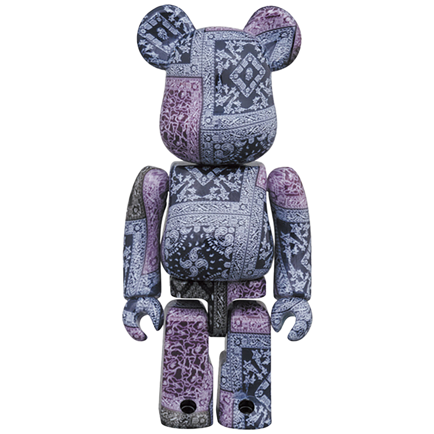 BE@RBRICK BAPE(R) BLACK BANDANA 100％ & 400％