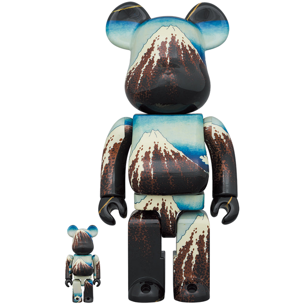 BE@RBRICK 葛飾北斎 「冨嶽三十六景 山下白雨」100％ & 400