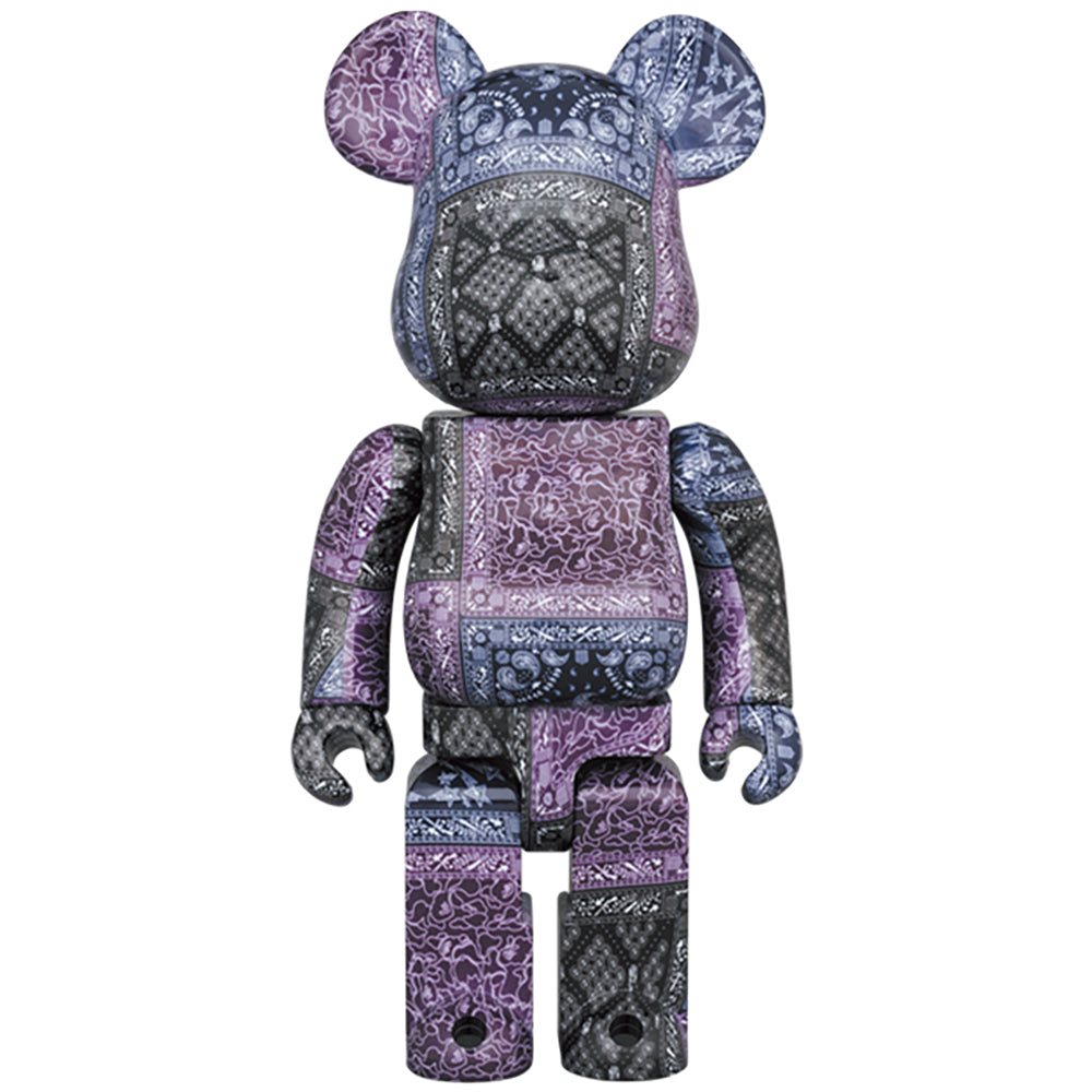 BE@RBRICK BAPE(R) BLACK BANDANA 100％ & 400％_2