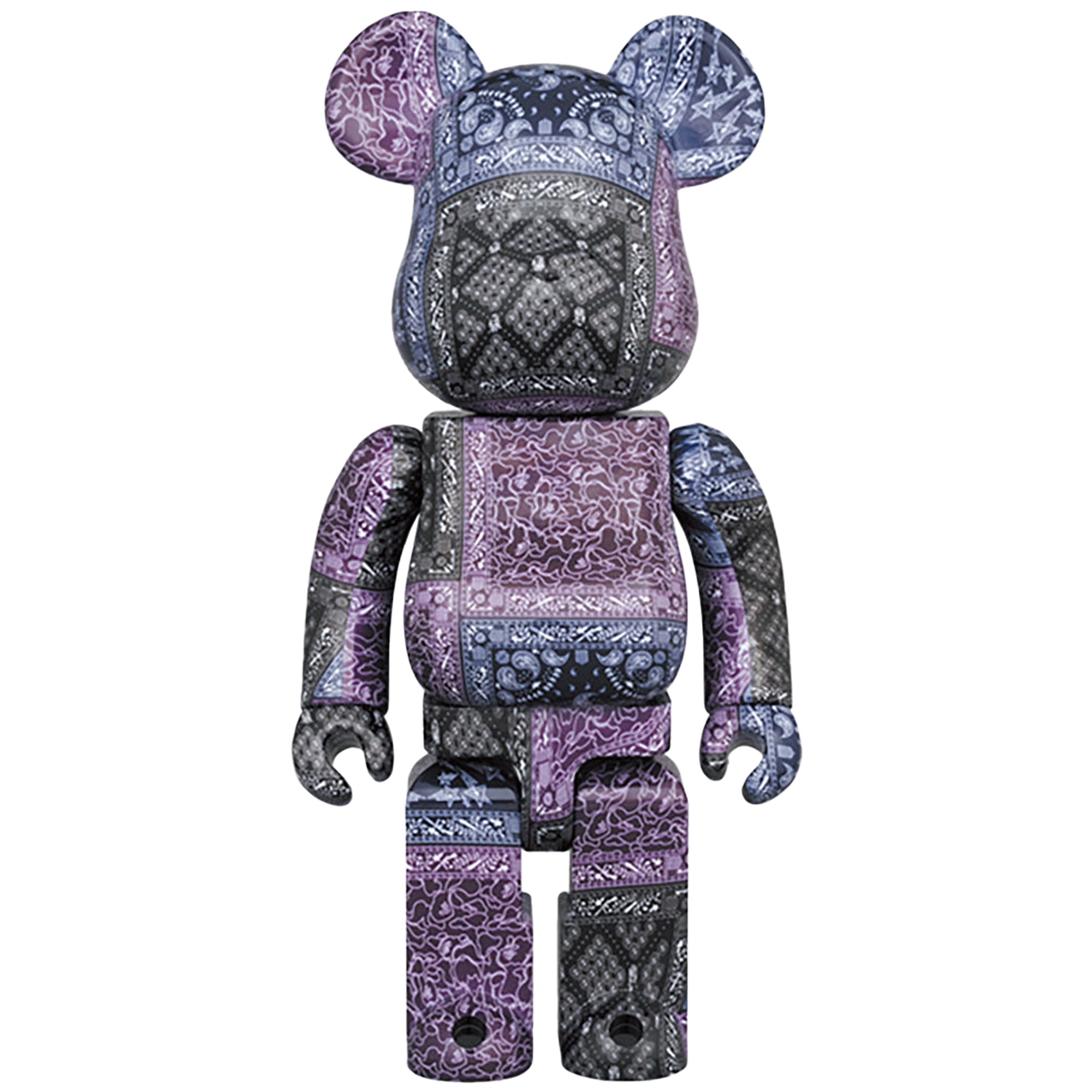 BE@RBRICK BAPE(R) BLACK BANDANA 100％ & 400％