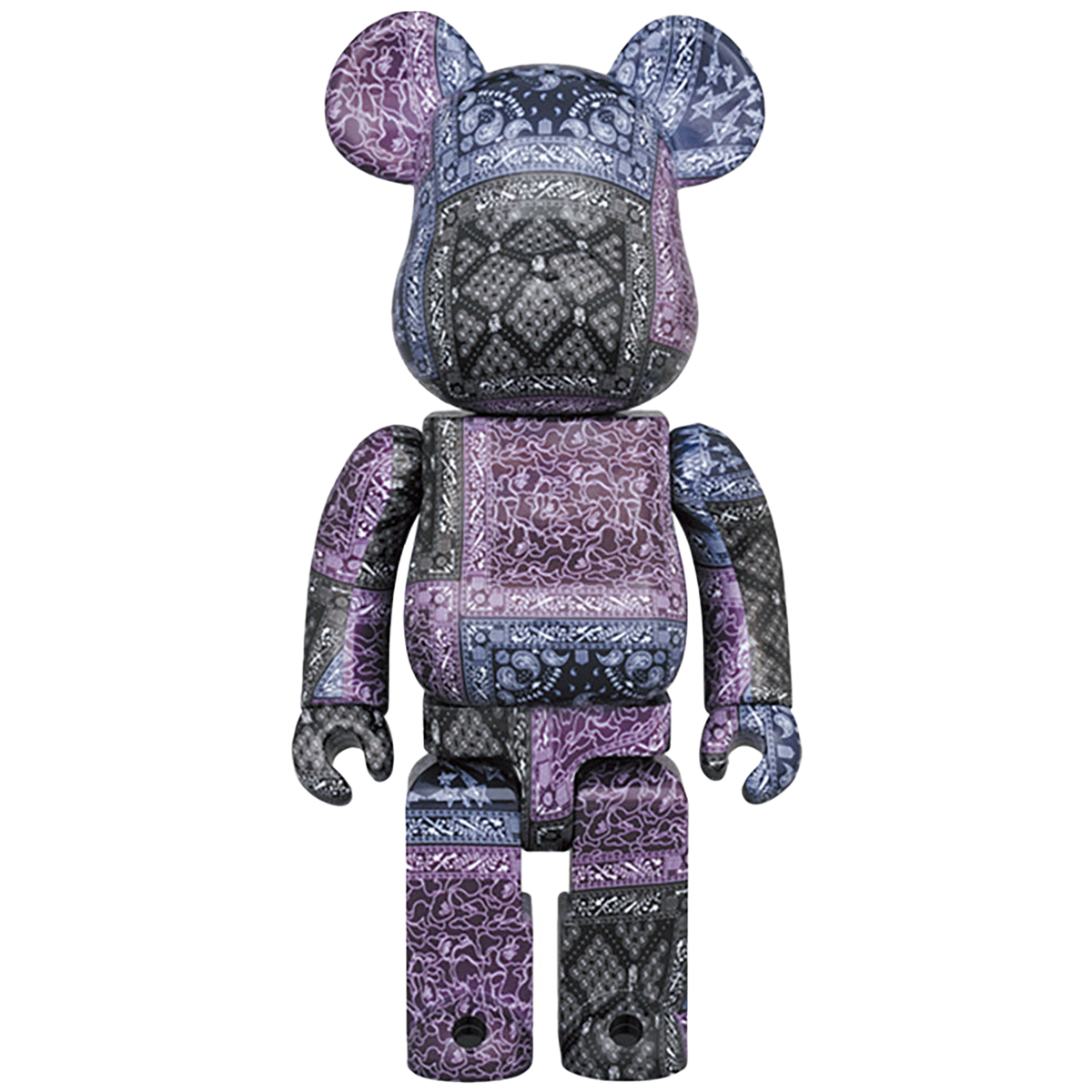 BE@RBRICK BAPE(R) BLACK BANDANA 100％ & 400％