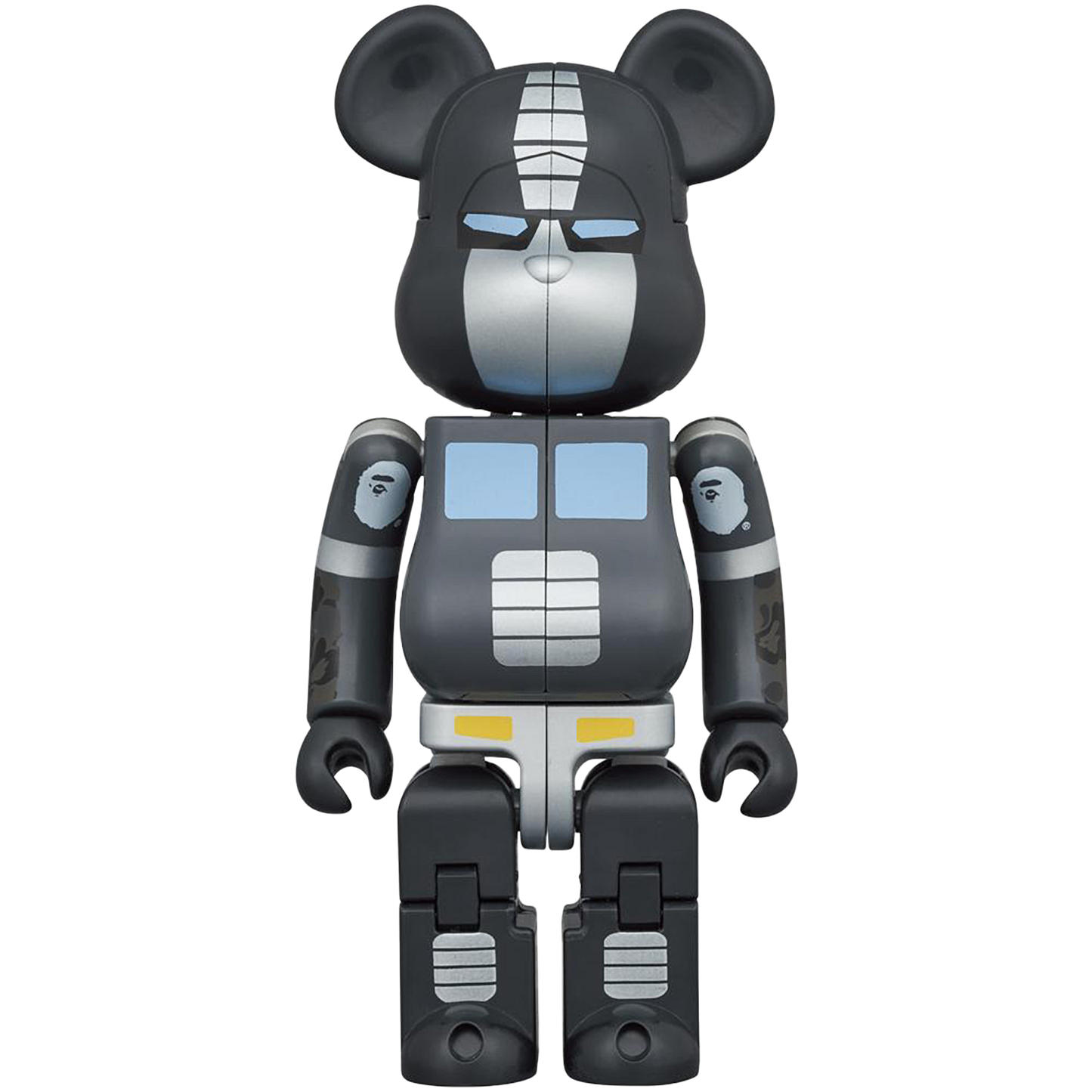 BE@RBRICK × TRANSFORMERS OPTIMUS PRIME BAPE (R) BLACK