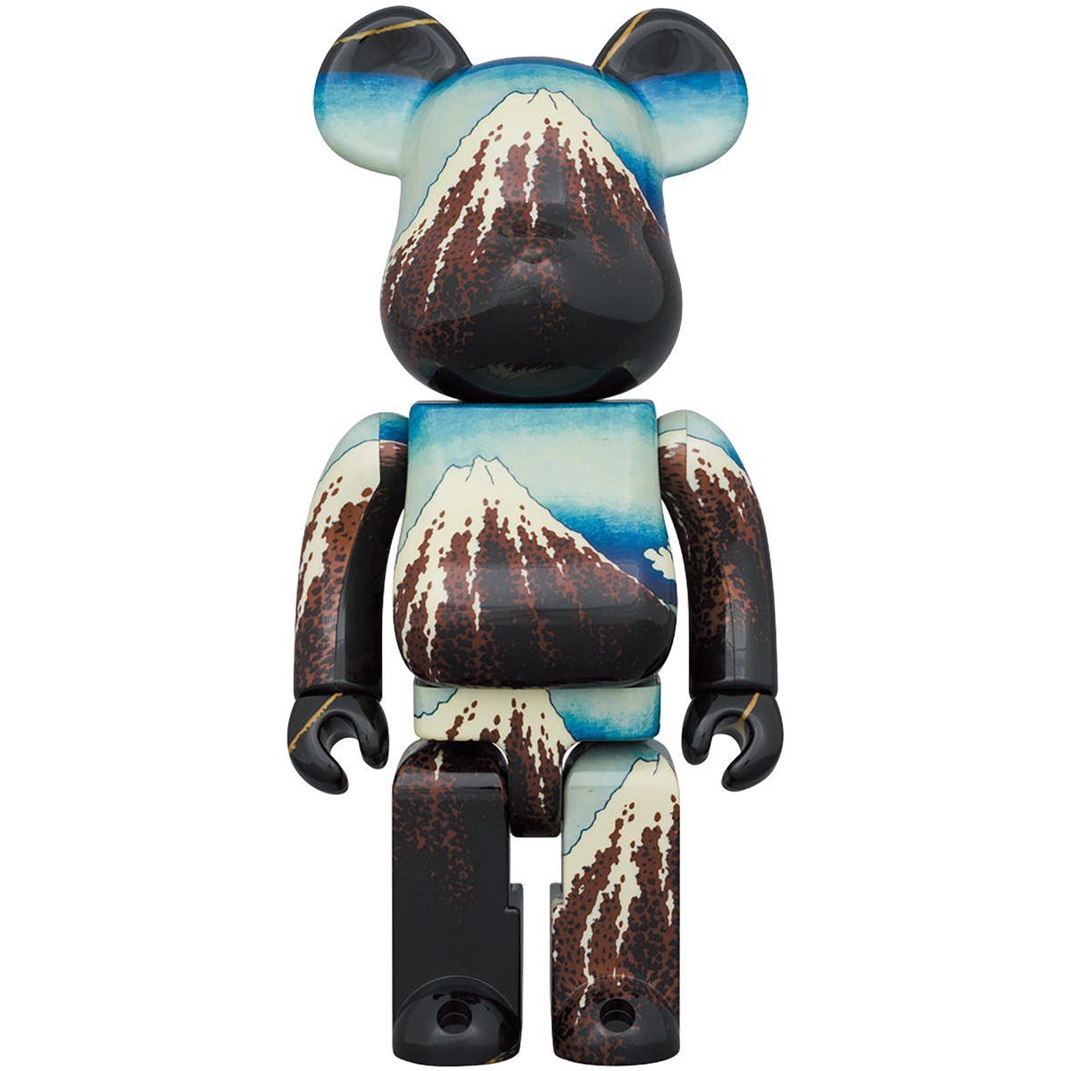 BE@RBRICK 葛饰北斋《富士山三十六景山下白雨》1000%