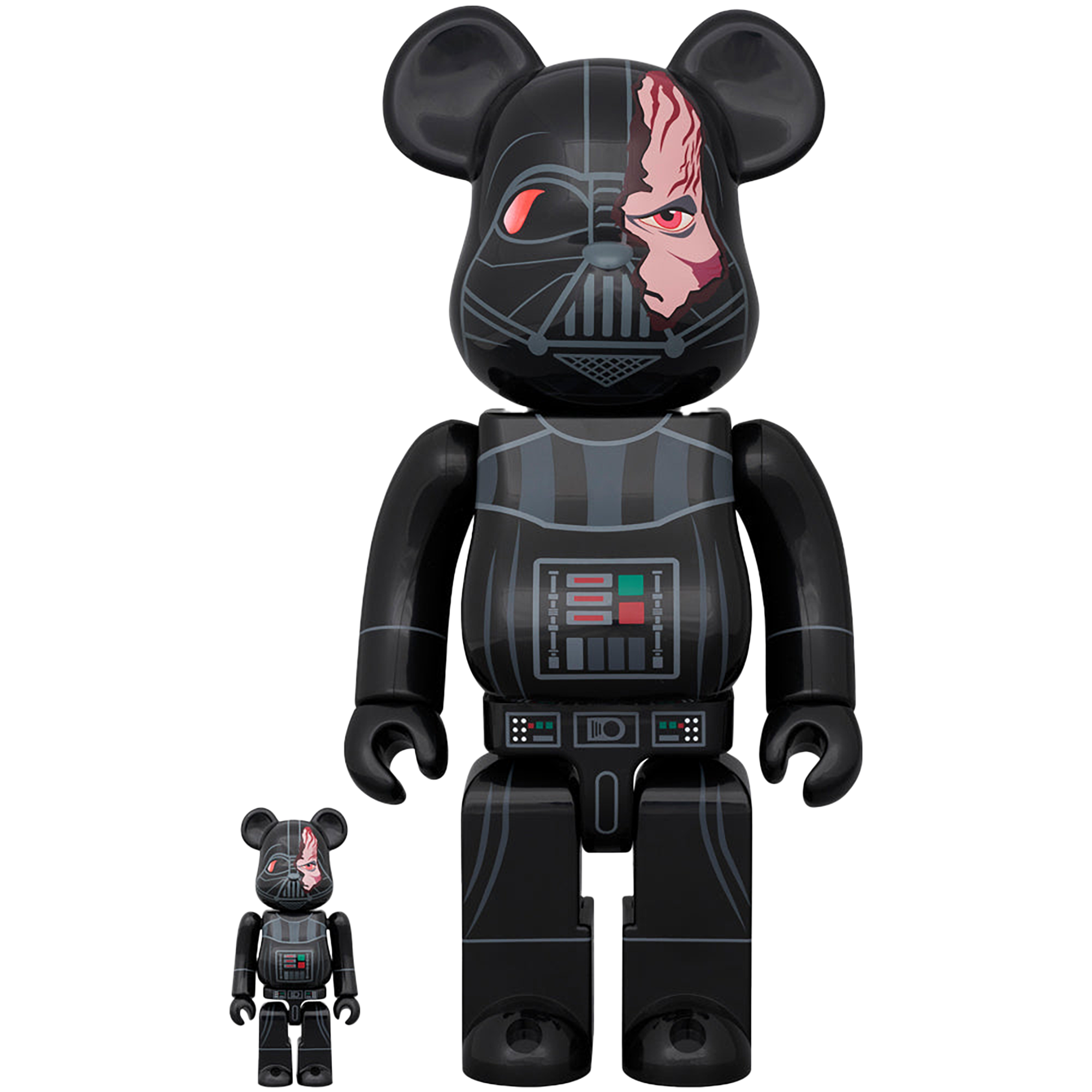 BE@RBRICK DARTH VADER(TM) DAMAGE Ver. (OBI-WAN KENOBI Ver.) 100％ & 400％