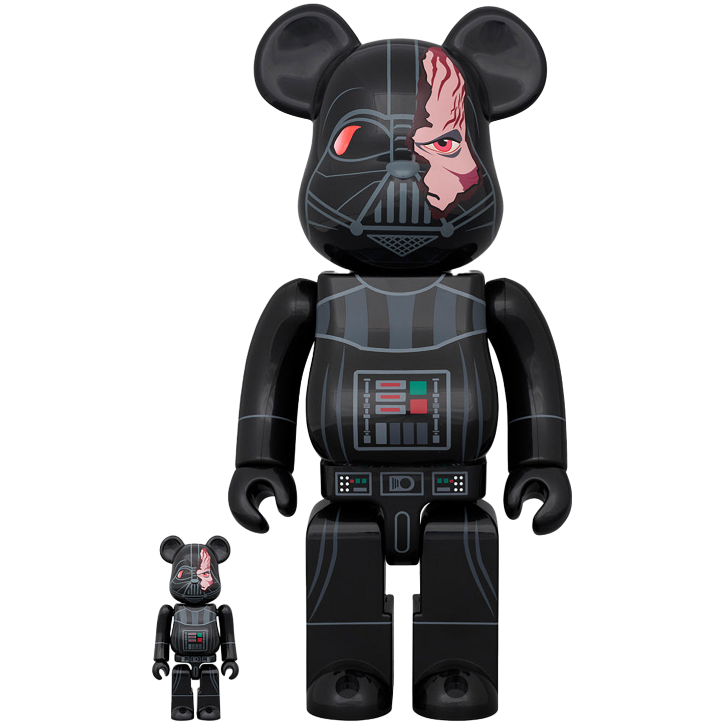 BE@RBRICK DARTH VADER(TM) DAMAGE Ver. (OBI-WAN KENOBI Ver.) 100％ & 400％