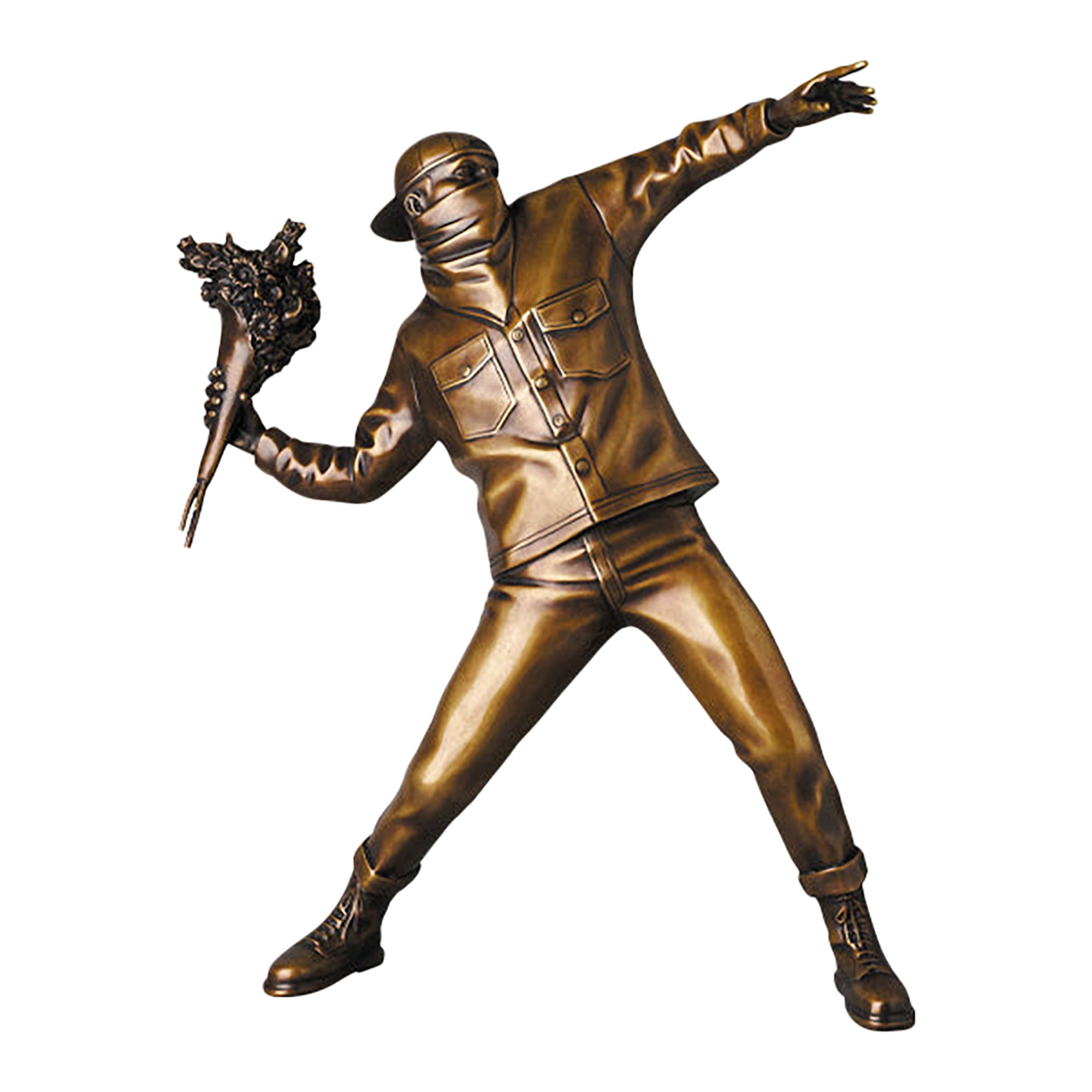 FLOWER BOMBER BRONZE STATUE #2