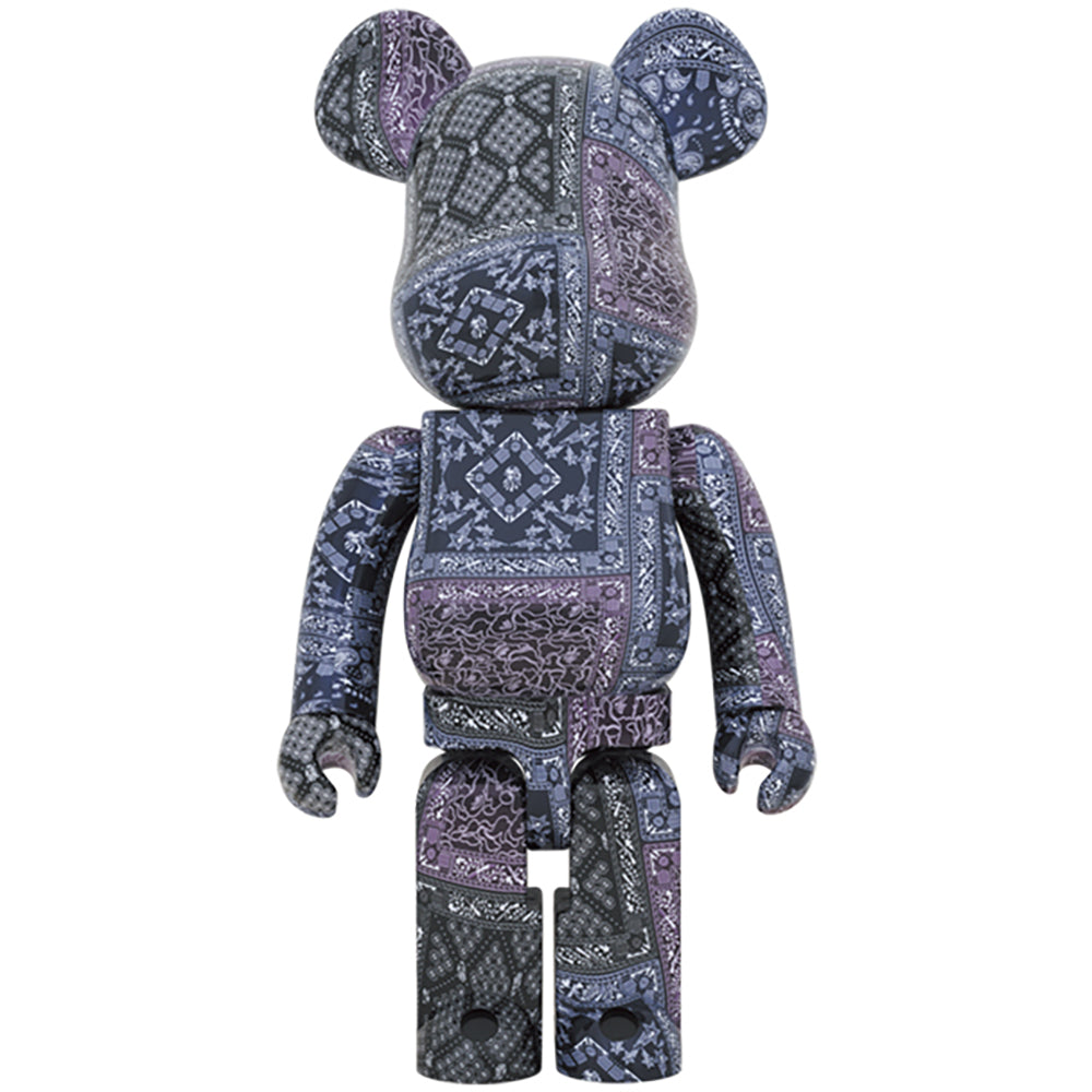 BE@RBRICK BAPE(R) BLACK BANDANA 1000％_0
