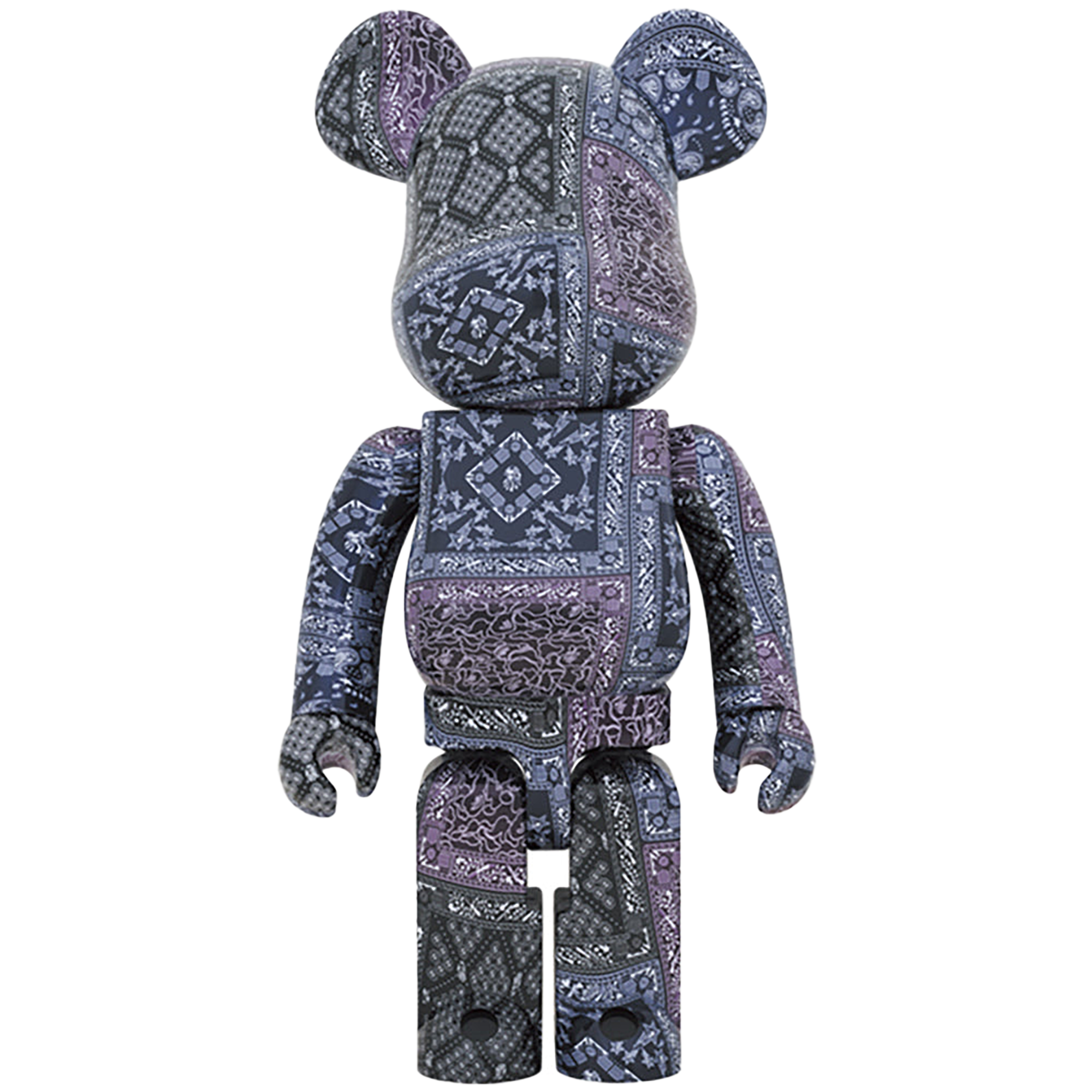 BE@RBRICK BAPE(R) BLACK BANDANA 1000％
