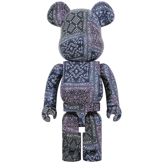BE@RBRICK BAPE(R) BLACK BANDANA 1000％