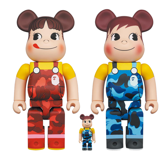 BE@RBRICK BAPE (R) × Peko-chan & Poco-chan 100% & 400% (4 件套)