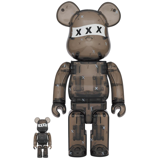 BE@RBRICK 上帝精选 XXX 黑色透明 100% 和 400%