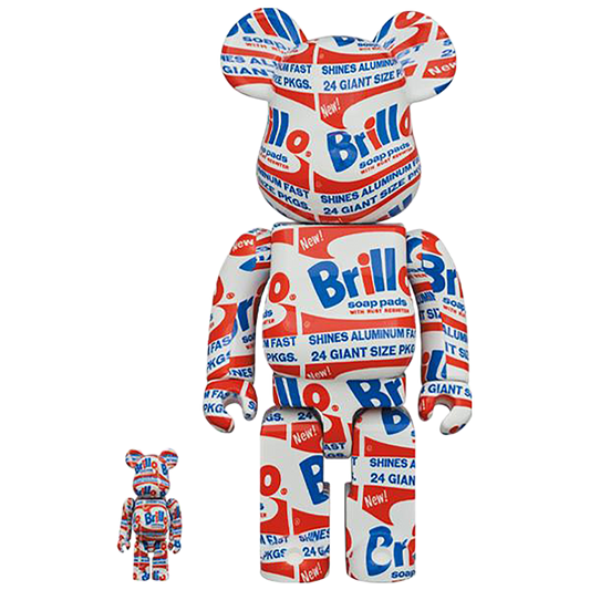 BE@RBRICK ANDY WARHOL "Brillo" 100% & 400%