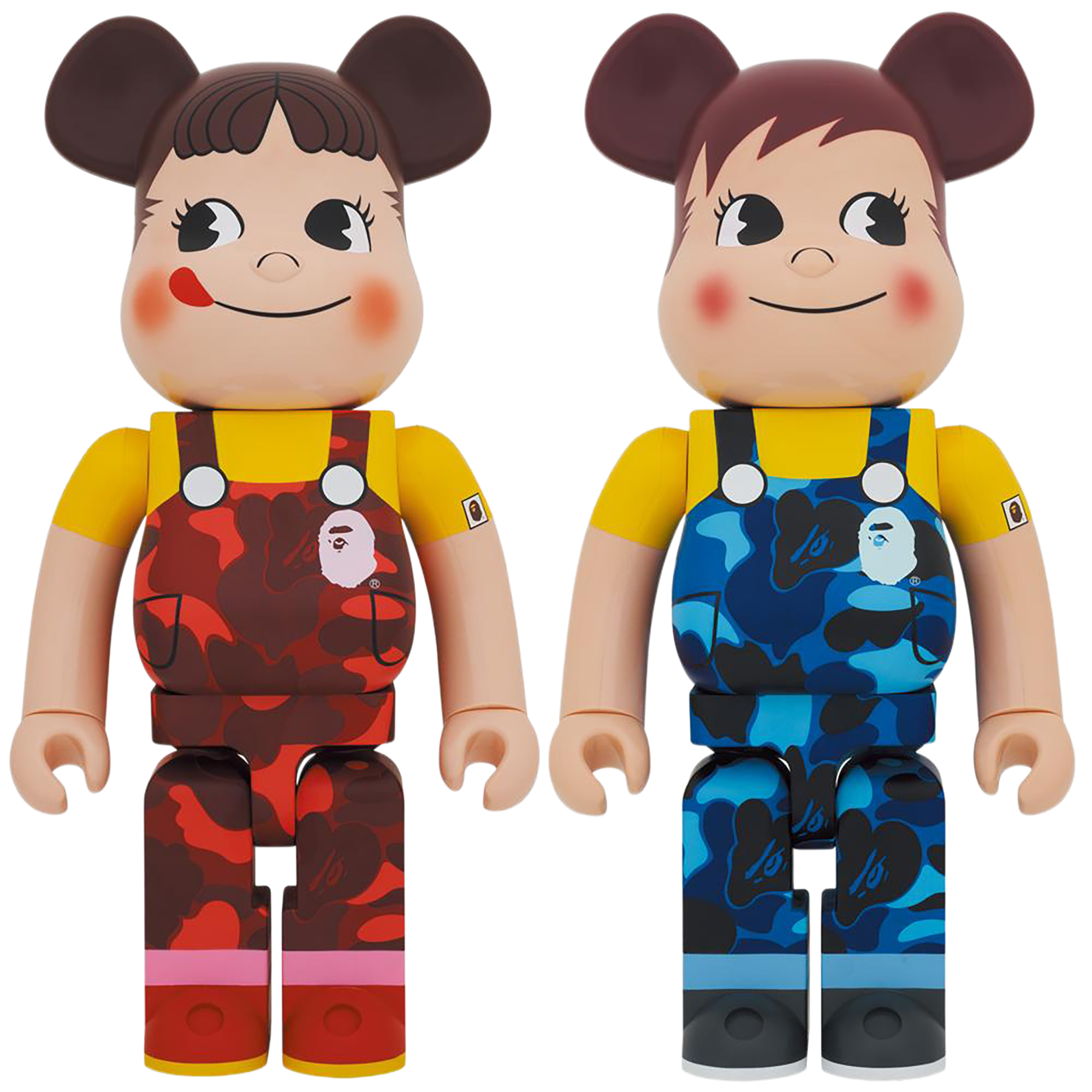 BE@RBRICK BAPE (R) × Peko-chan & Poco-chan 1000％(Set of 2)