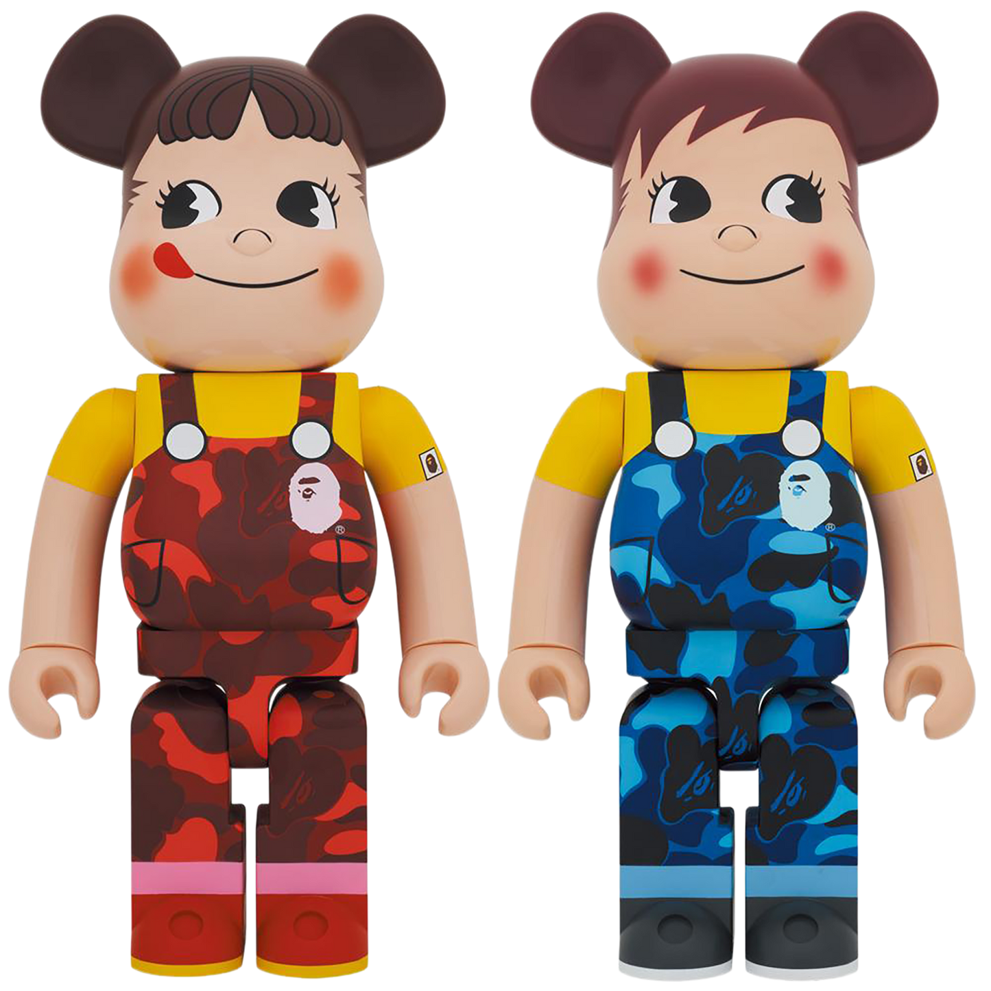 BE@RBRICK BAPE (R) × Peko-chan & Poco-chan 1000％(Set of 2)