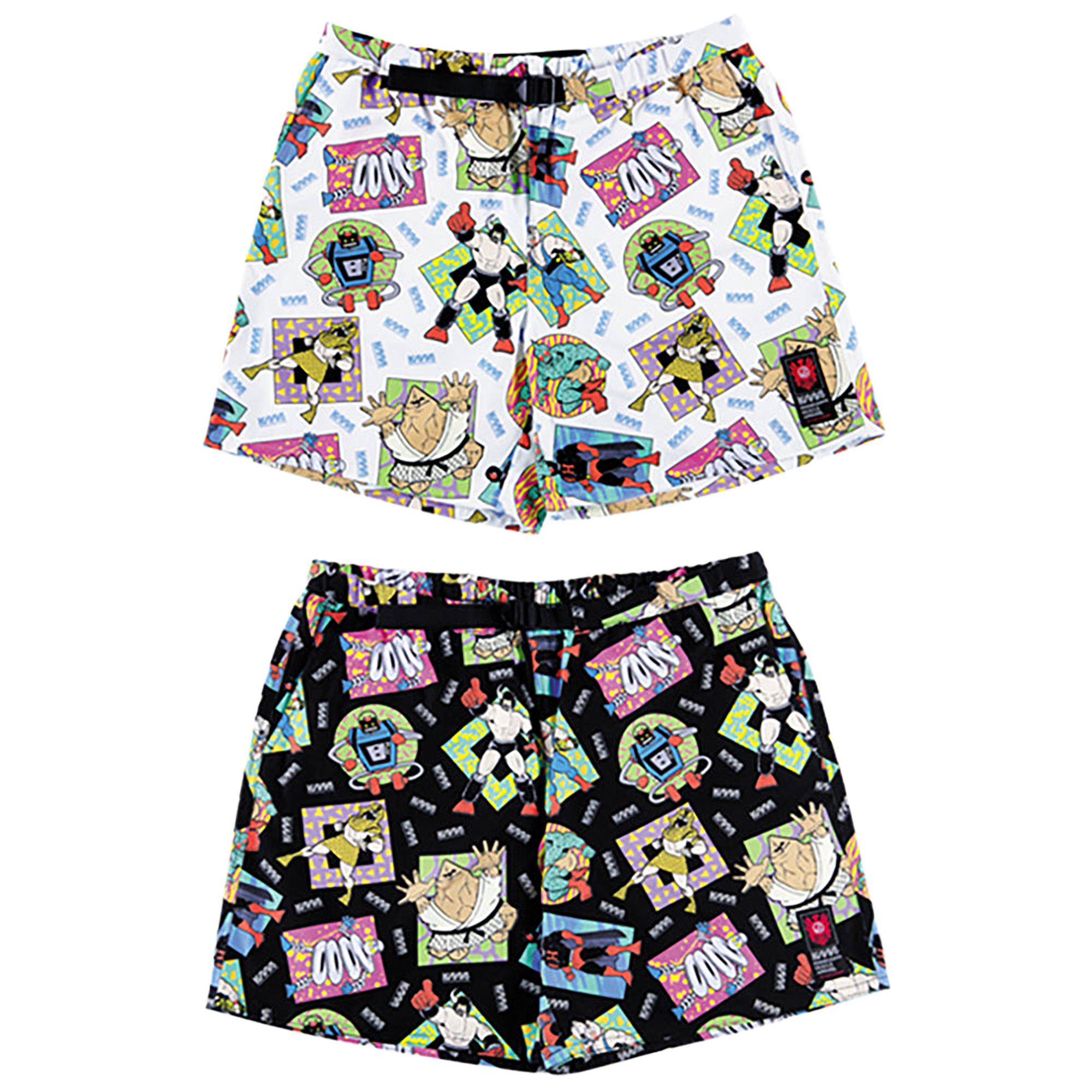 MLE KINNIKUMAN シリーズ KINNIKUMAN SHORT PANTS WHITE/BLACK