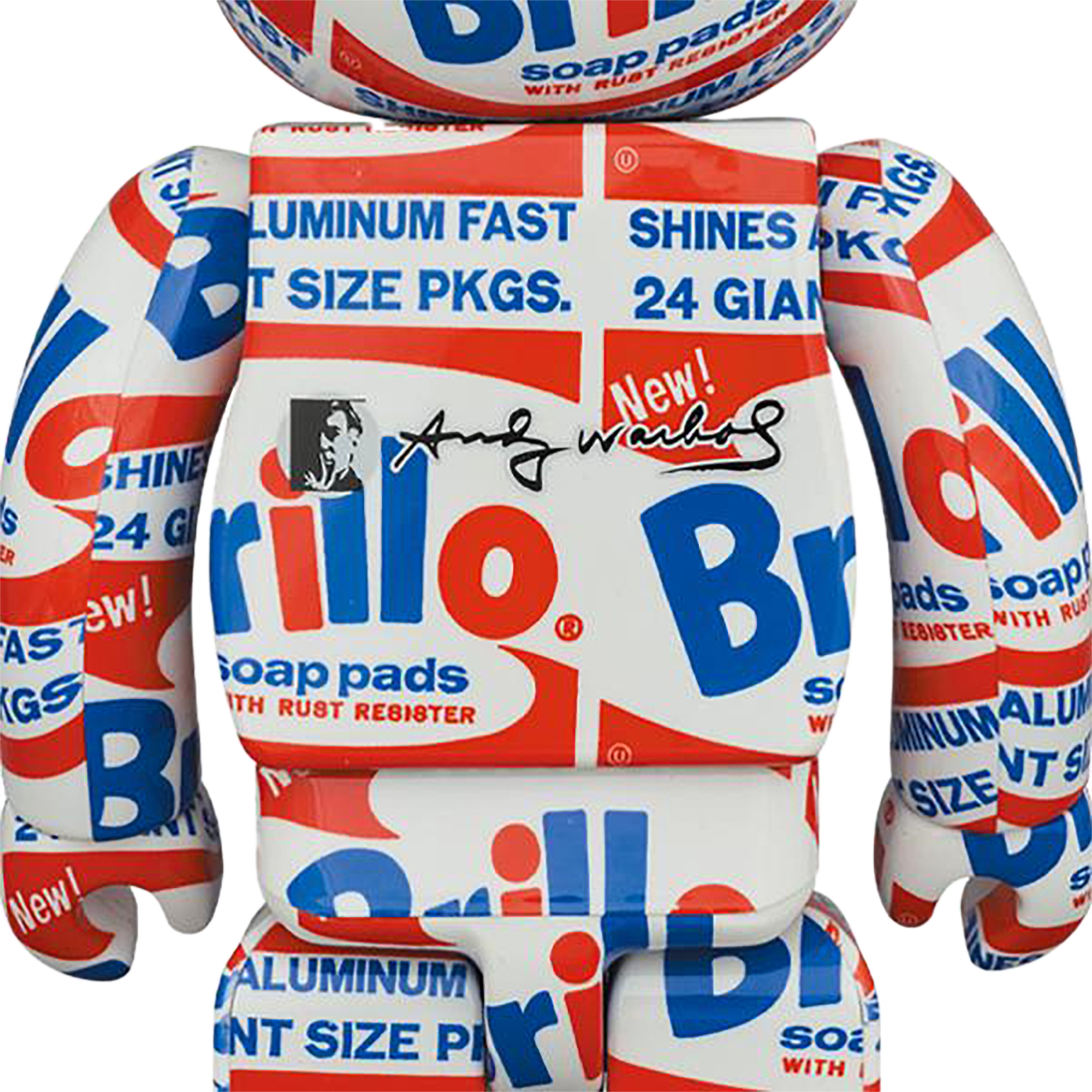 BE@RBRICK ANDY WARHOL "Brillo" 100% & 400%