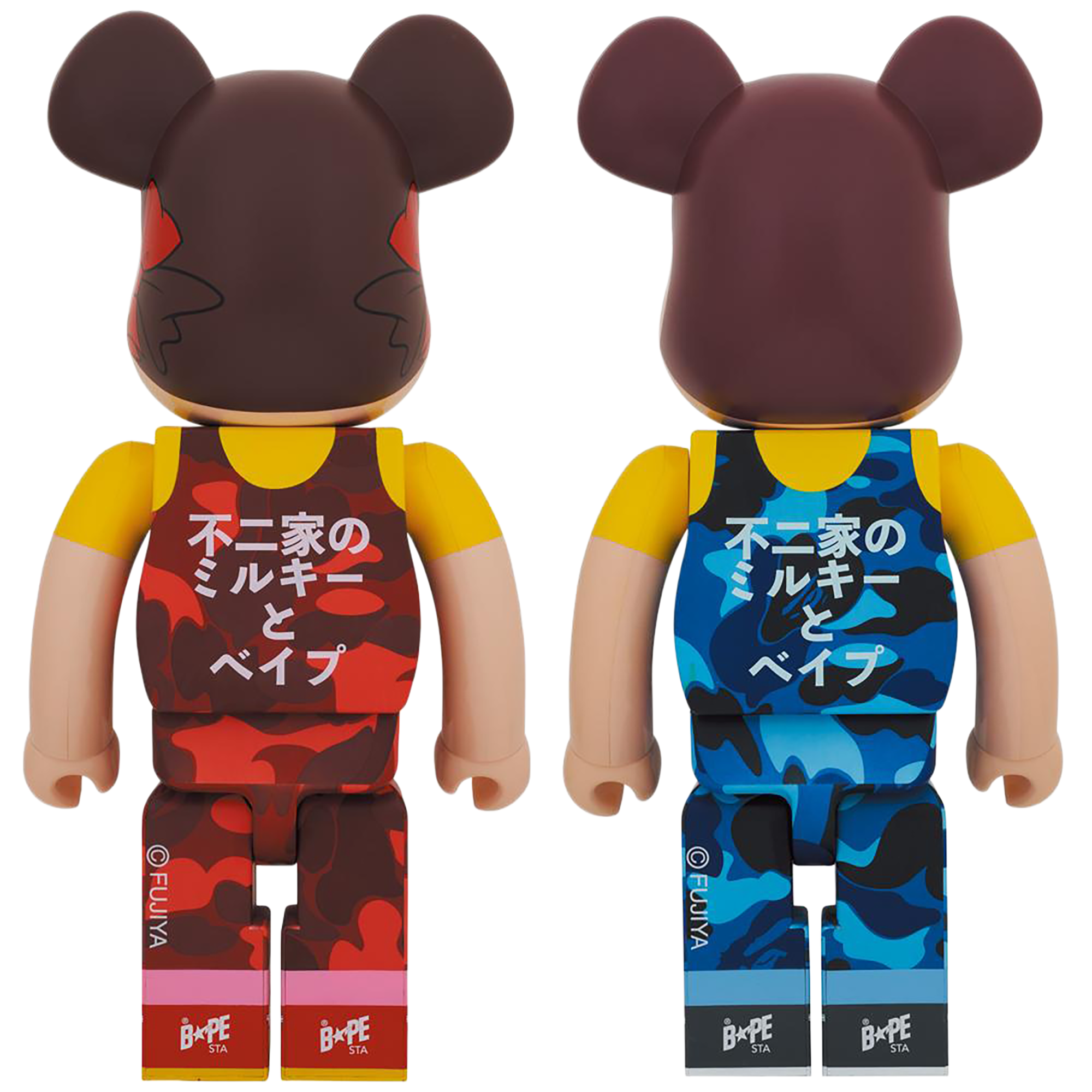 BE@RBRICK BAPE (R) × Peko-chan & Poco-chan 1000％(Set of 2)