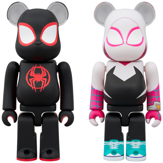 BE@RBRICK SPIDER-MAN(Miles Morales) & SPIDER-GWEN 2PCS SET
