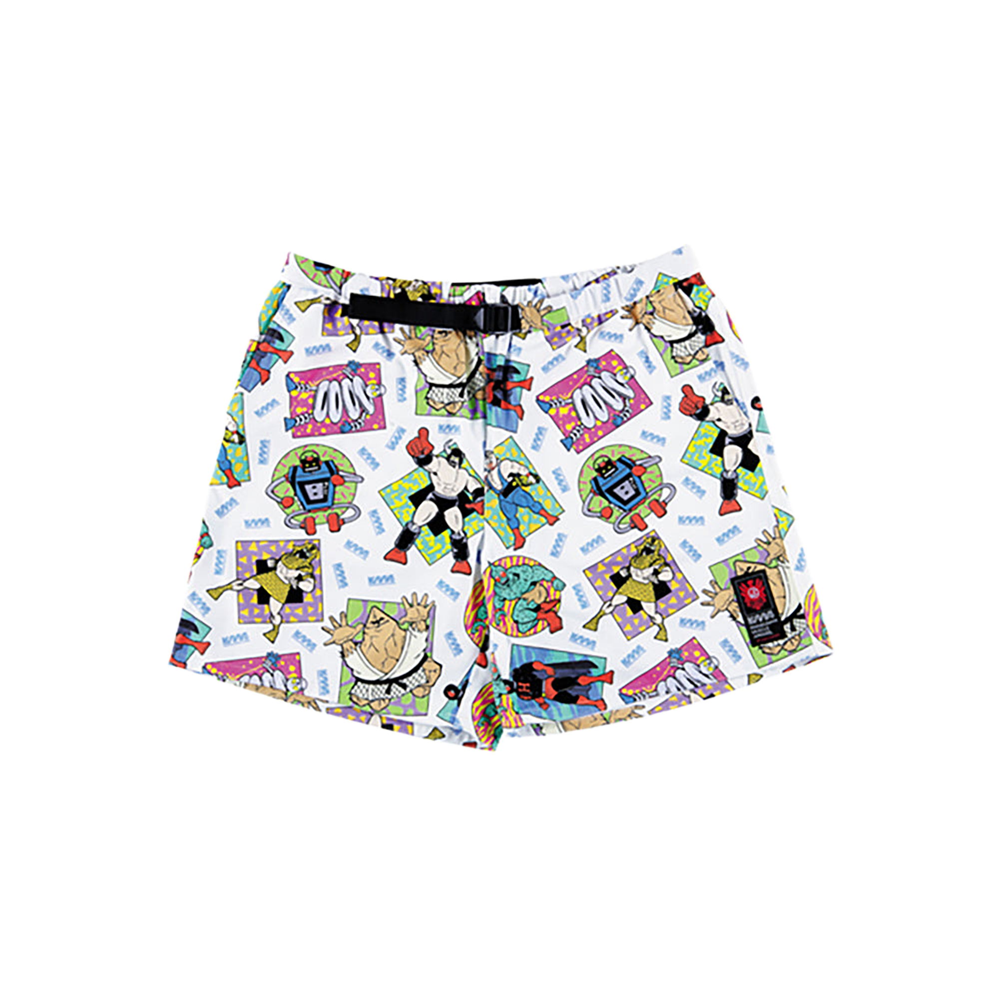 MLE KINNIKUMAN シリーズ KINNIKUMAN SHORT PANTS WHITE/BLACK
