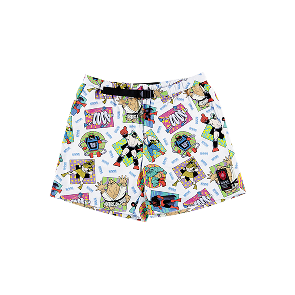 MLE KINNIKUMAN シリーズ KINNIKUMAN SHORT PANTS WHITE/BLACK