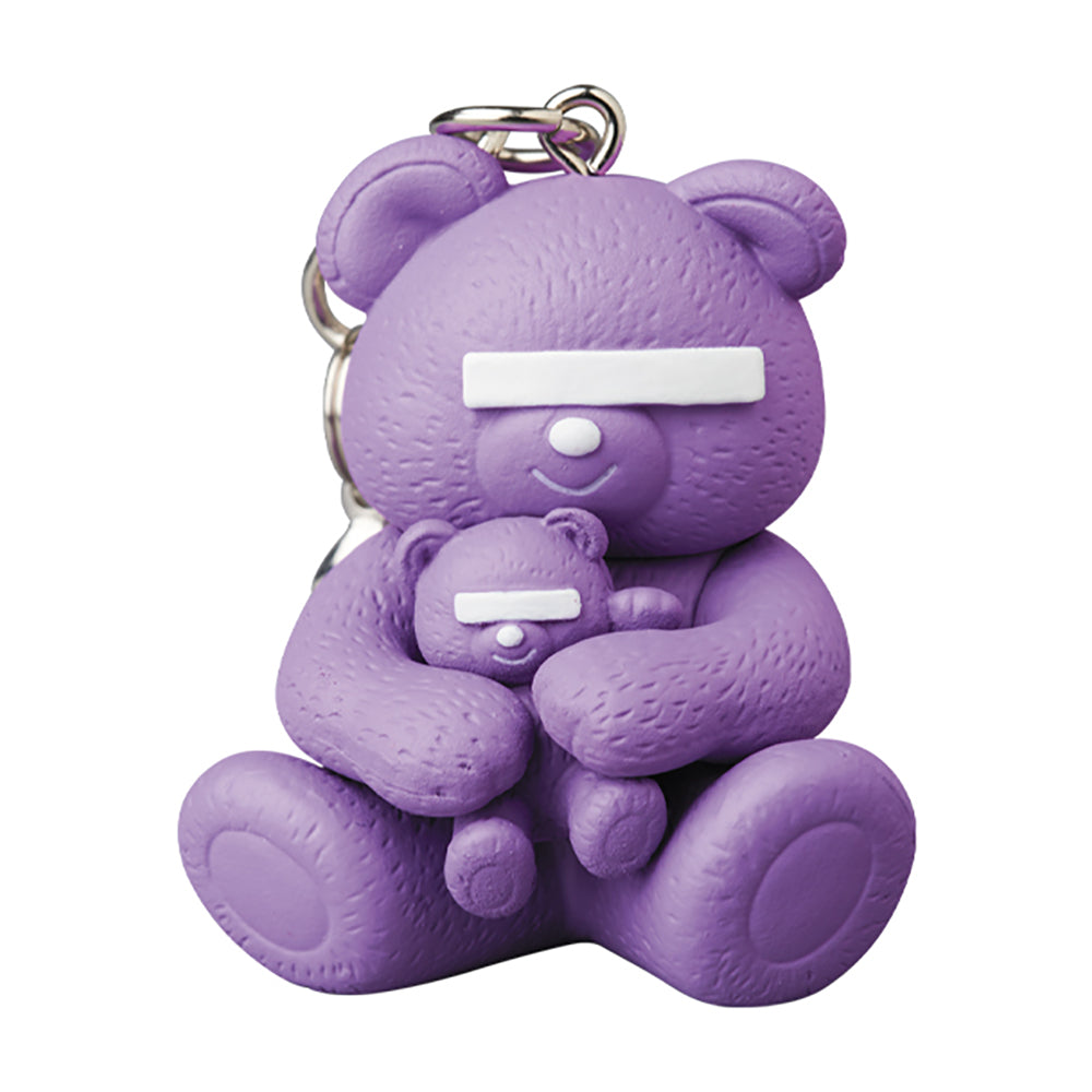 KEYCHAIN UNDERCOVER BEAR MOSSGREEN／LAVENDER／CREAM_1