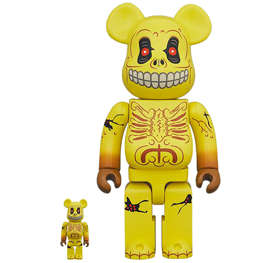 BE@RBRICK 骷髅脸 100% 和 400%