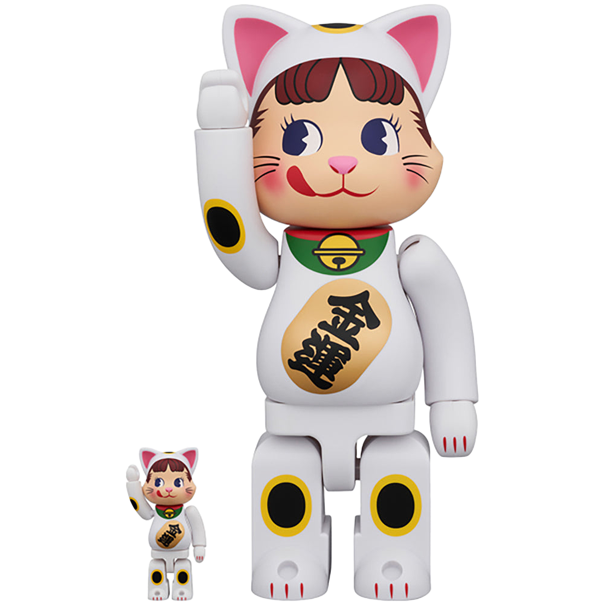 NY@BRICK 招き猫 ペコちゃん 100％ & 400％