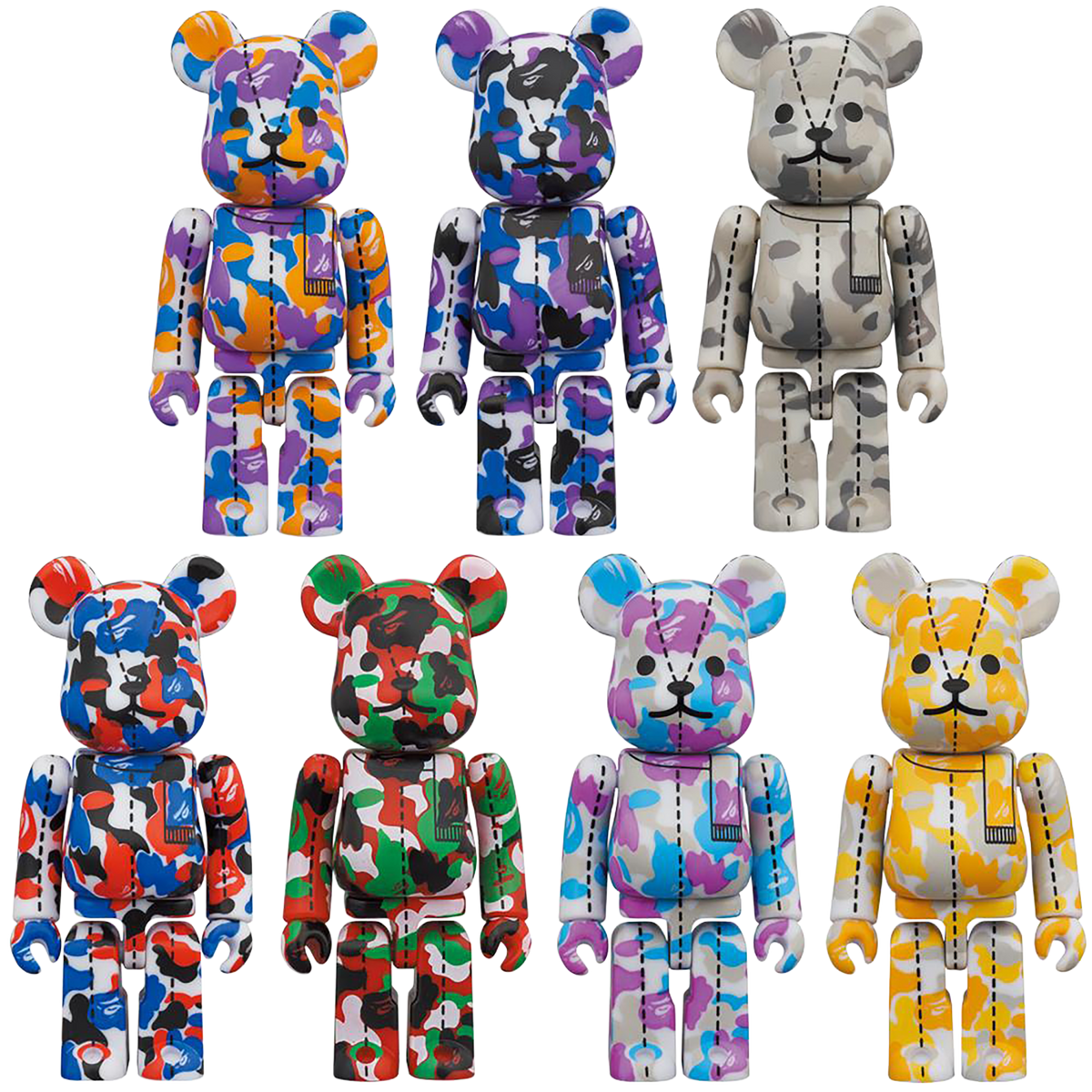 A BATHING APE(R) 28TH ANNIVERSARY BE@RBRICK BAPE CAMO #2
