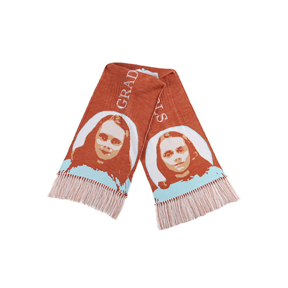 KNIT GANG COUNCIL "THE SHINING" KNIT SCARF "TWINS" BLACK／BEIGE_4