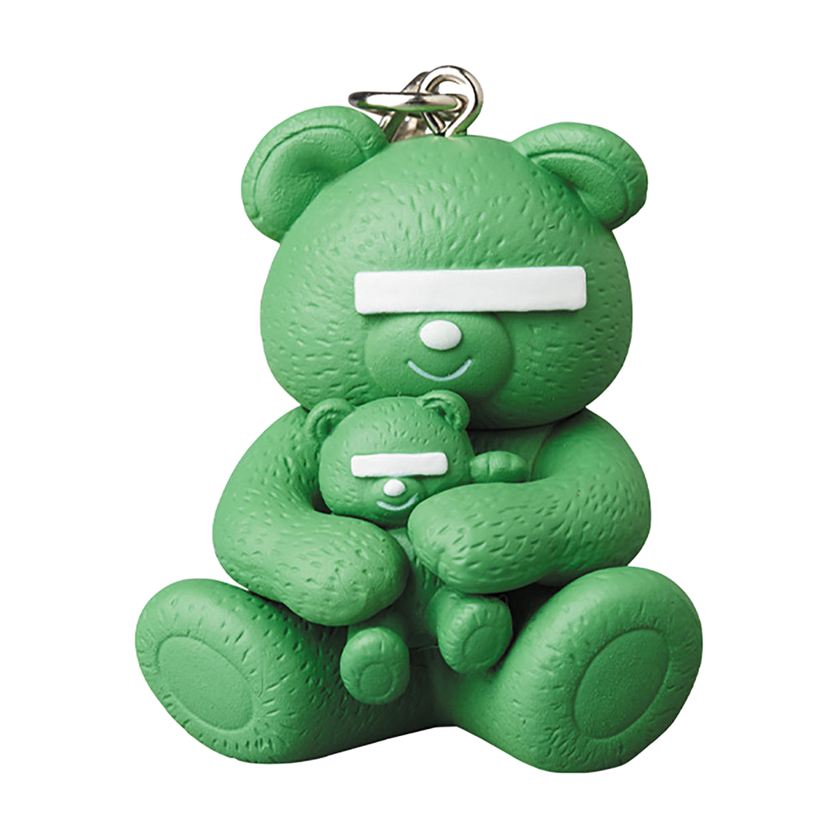 KEYCHAIN UNDERCOVER BEAR MOSSGREEN／LAVENDER／CREAM