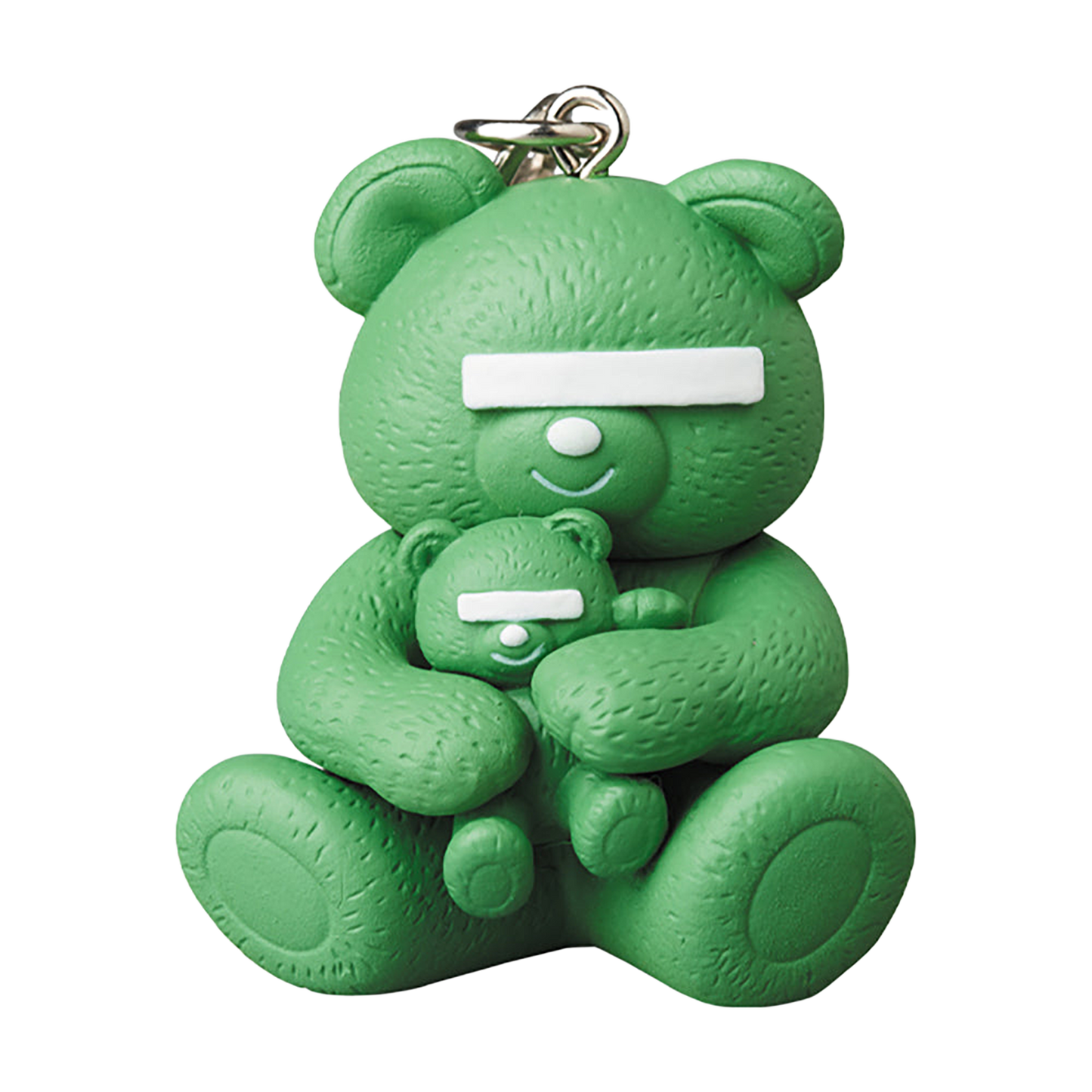 KEYCHAIN UNDERCOVER BEAR MOSSGREEN／LAVENDER／CREAM