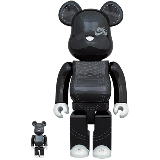 BE@RBRICK 耐克 SB 2020 黑色 100% 和 400%