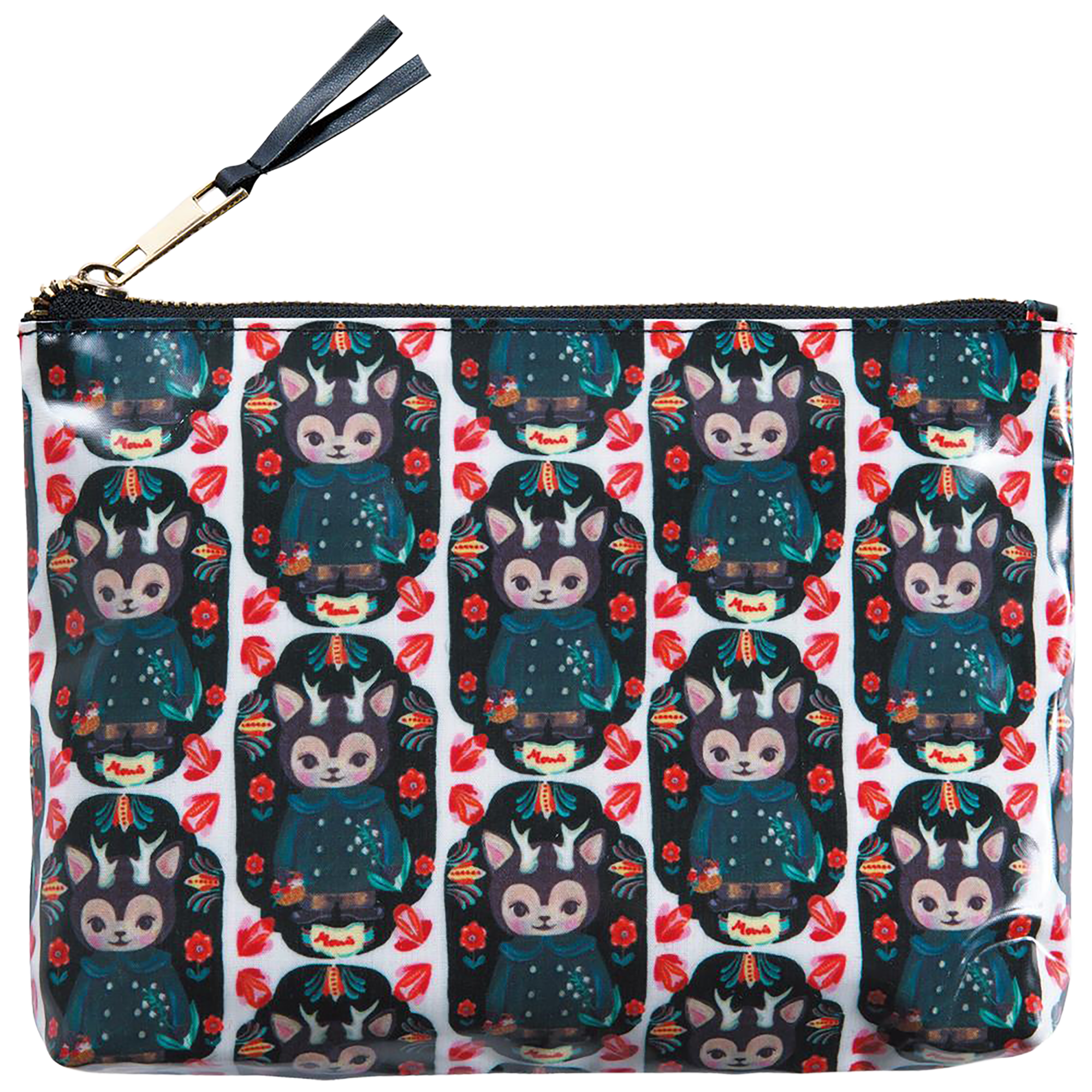 MLE Nathalie Lete × KAORI HINATA Cosmetic pouch Large