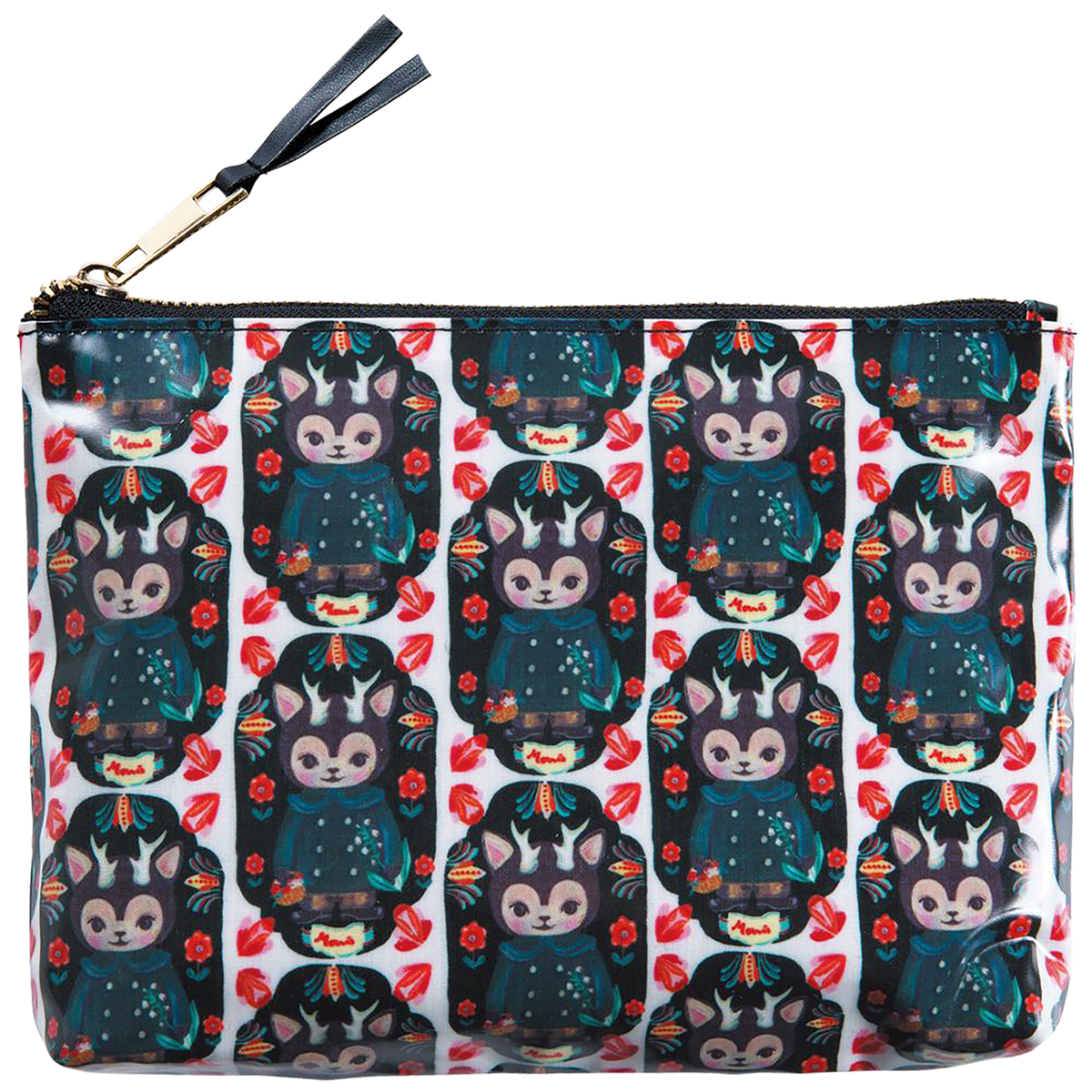 MLE Nathalie Lete × KAORI HINATA Cosmetic pouch Large