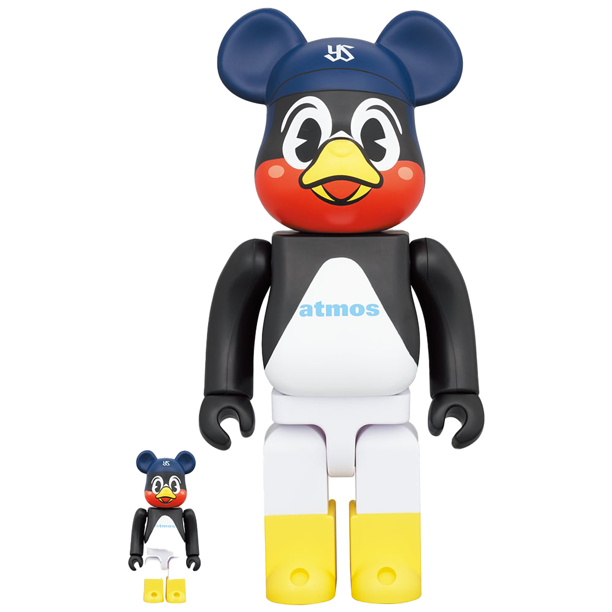 BE@RBRICK atmos × Tokyo Yakult Swallows 100％ & 400％