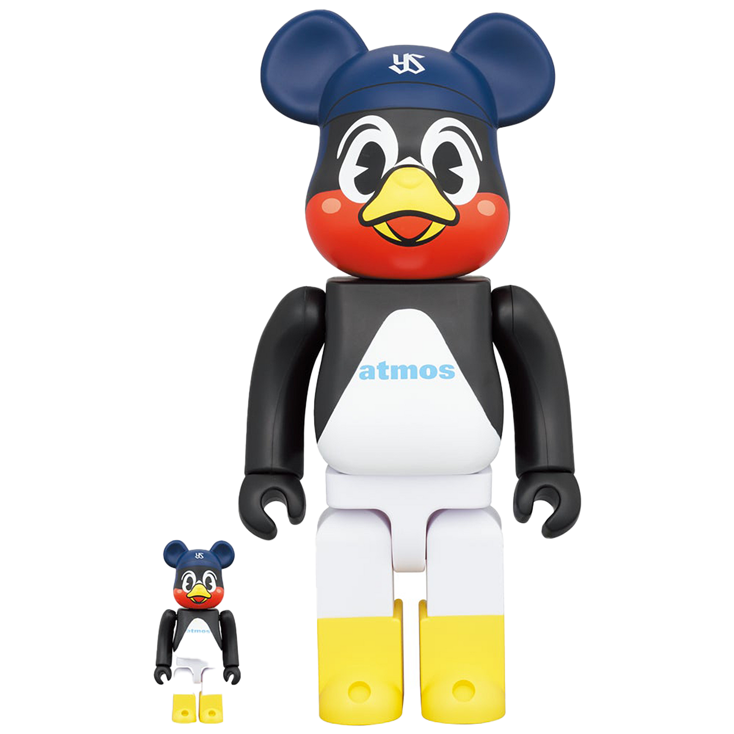 BE@RBRICK atmos × Tokyo Yakult Swallows 100％ & 400％