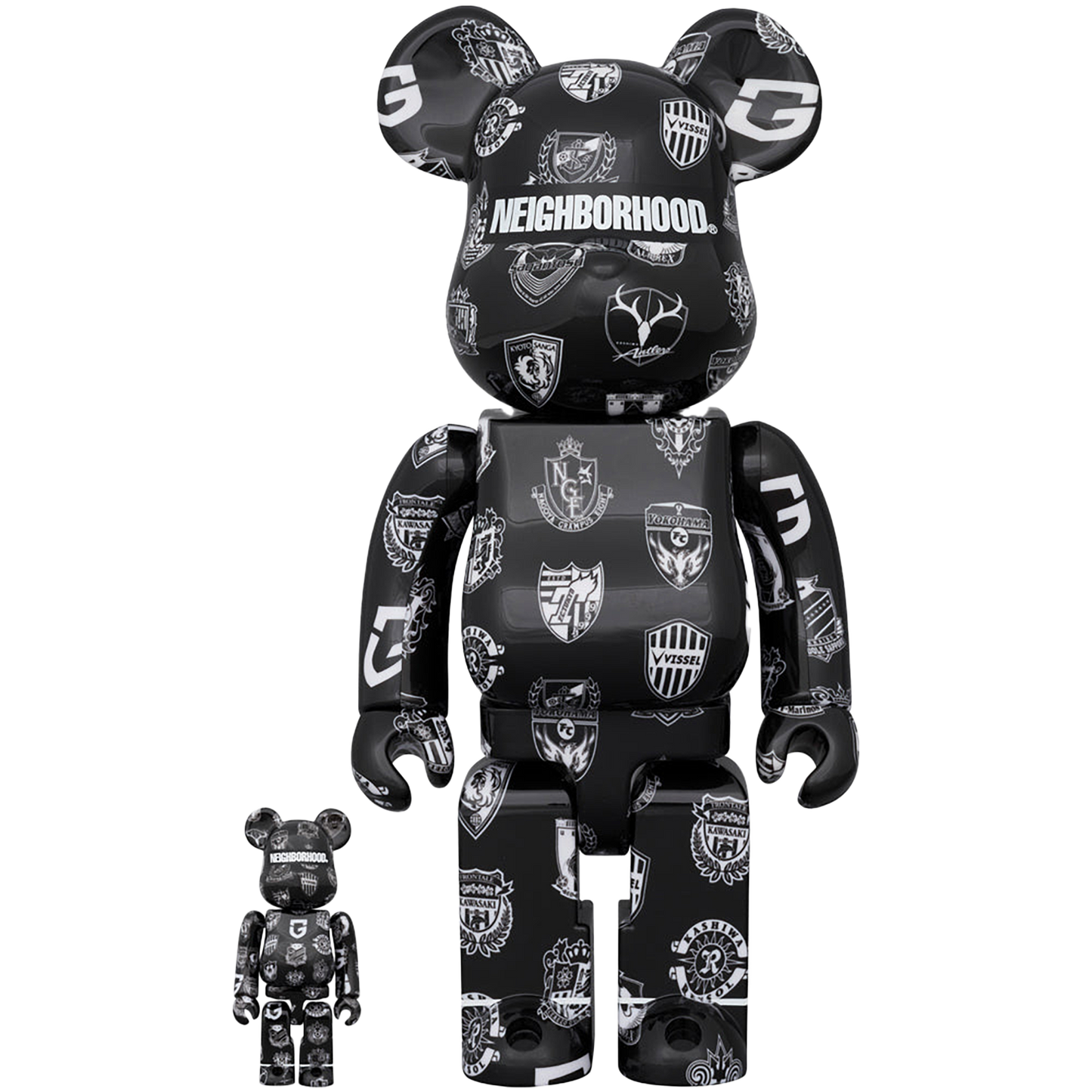 BE@RBRICK NEIGHBORHOOD(R) × J.LEAGUE 30th Anniv. 100％ & 400％