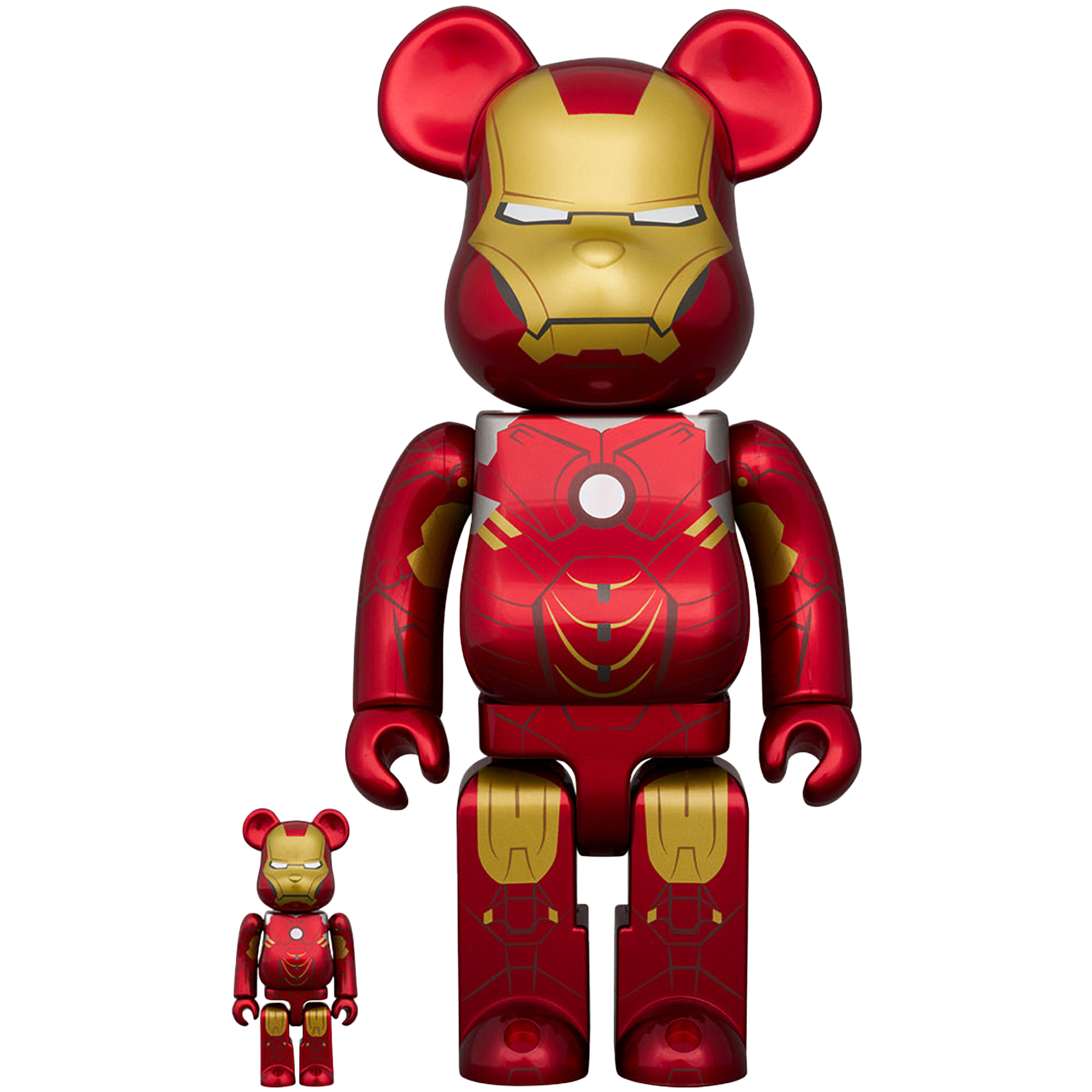 BE@RBRICK IRON MAN MARK IV 100％ & 400％
