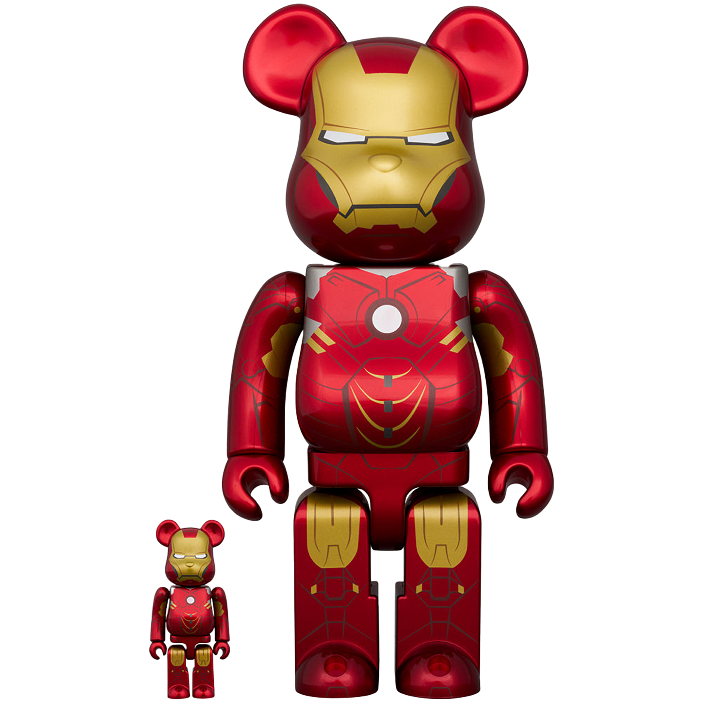 BE@RBRICK IRON MAN MARK IV 100％ & 400％
