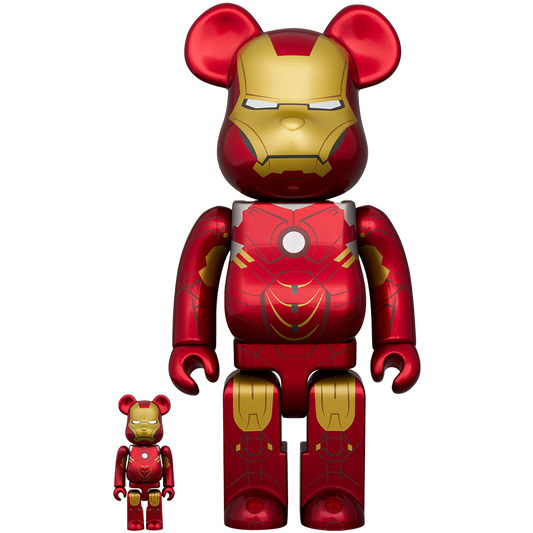 BE@RBRICK 钢铁侠马克 IV 100% 和 400%