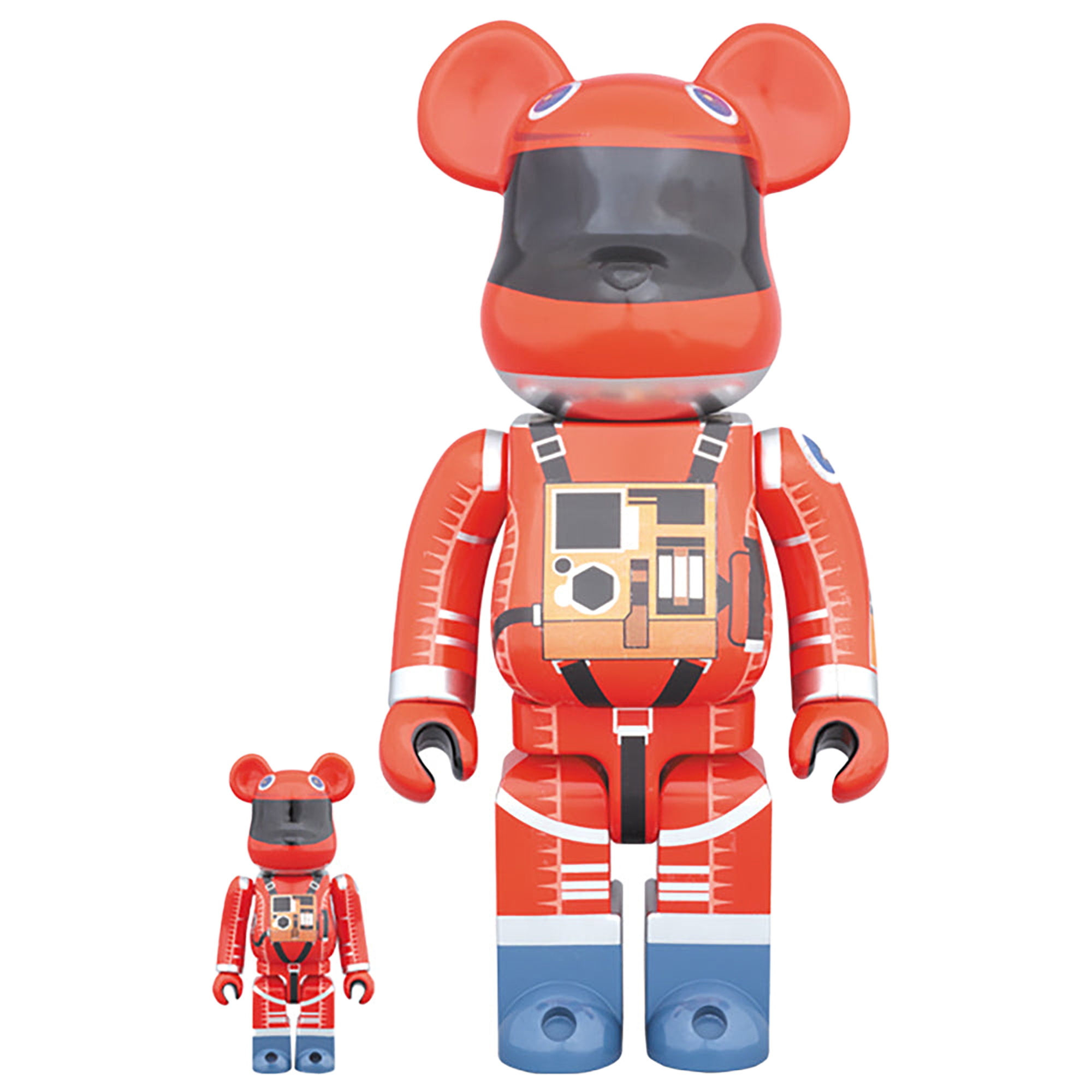 BE@RBRICK SPACE SUIT ORANGE Ver.100％ & 400％
