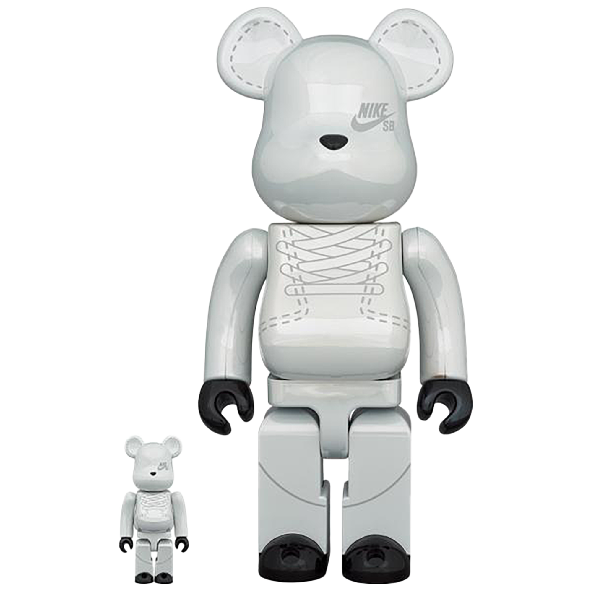 BE@RBRICK NIKE SB 2020 WHITE 100% & 400%