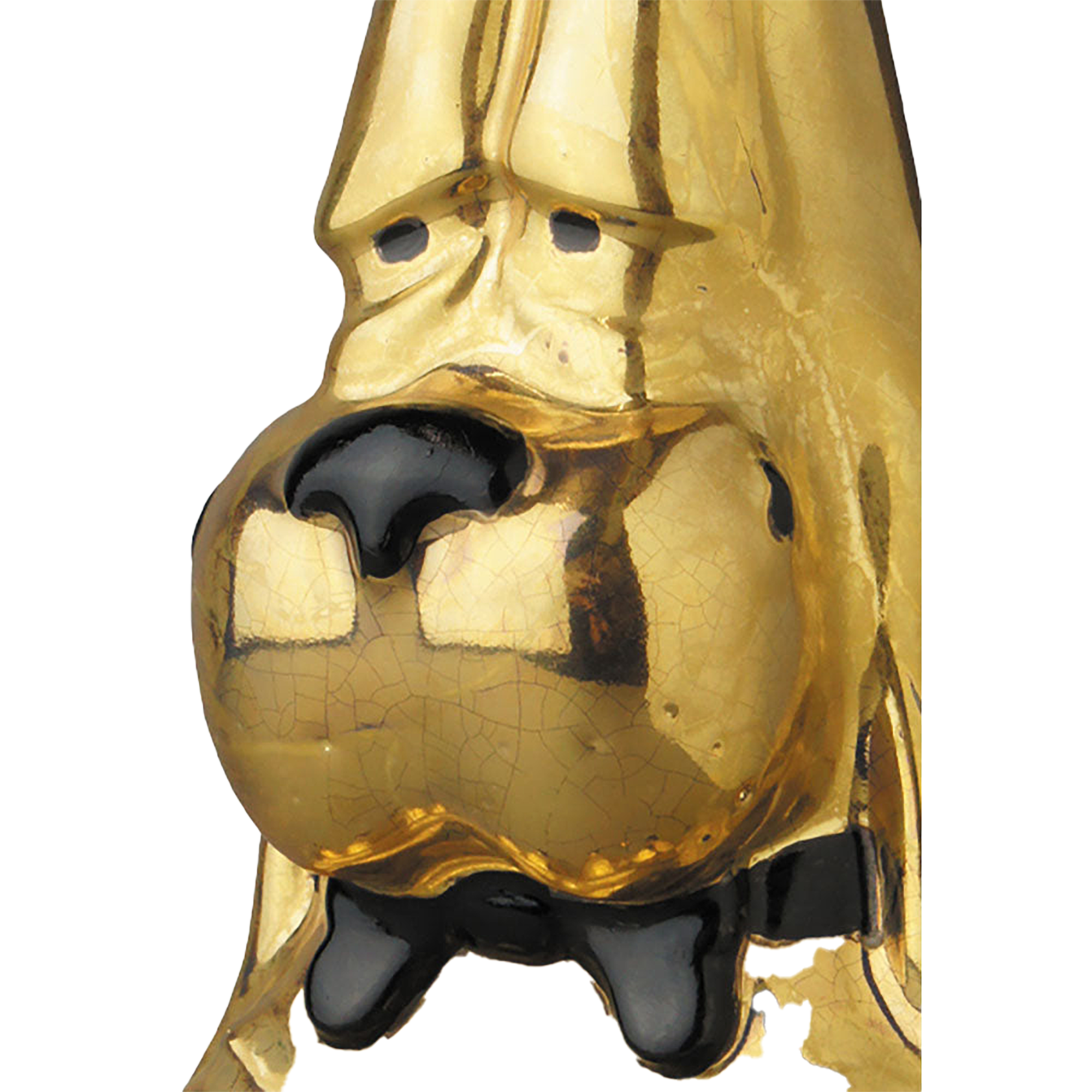 CERAMICK Crying Dog Gold by Russell Maurice