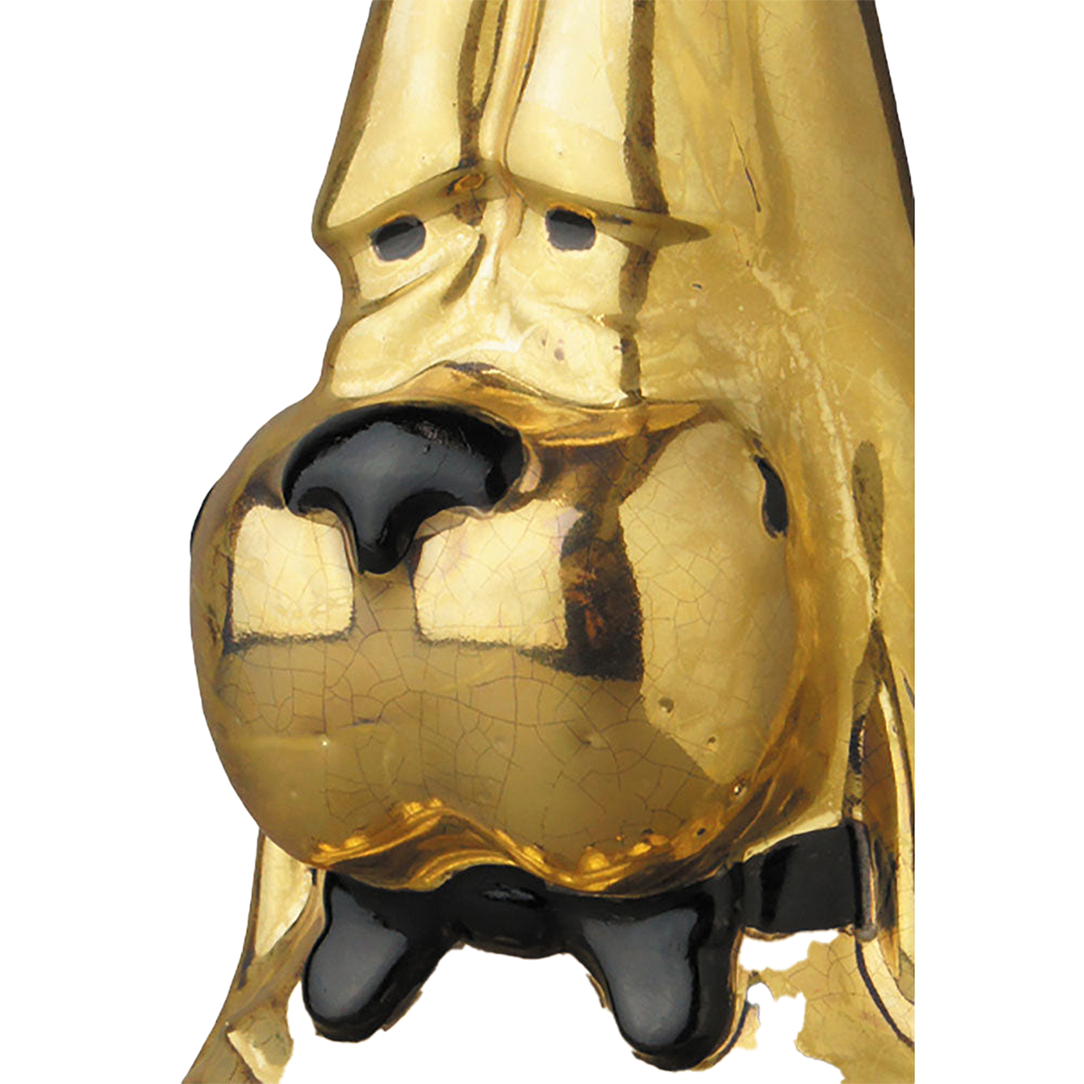 CERAMICK Crying Dog Gold by Russell Maurice