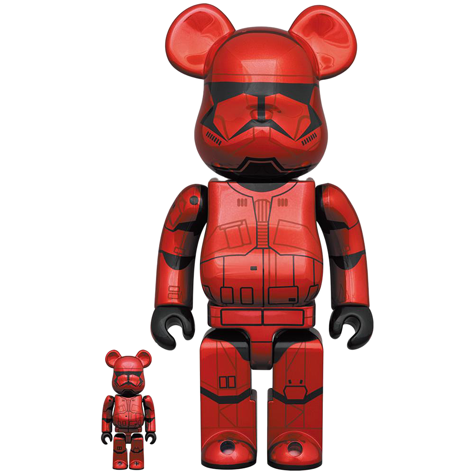 BE@RBRICK SITH TROOPER(TM) CHROME Ver. 100％ & 400％