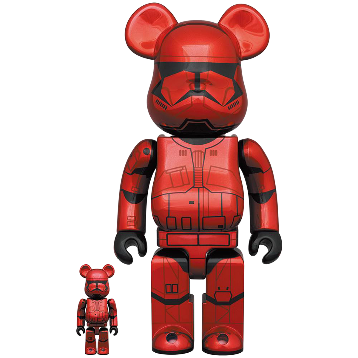 BE@RBRICK SITH TROOPER(TM) CHROME Ver. 100％ & 400％